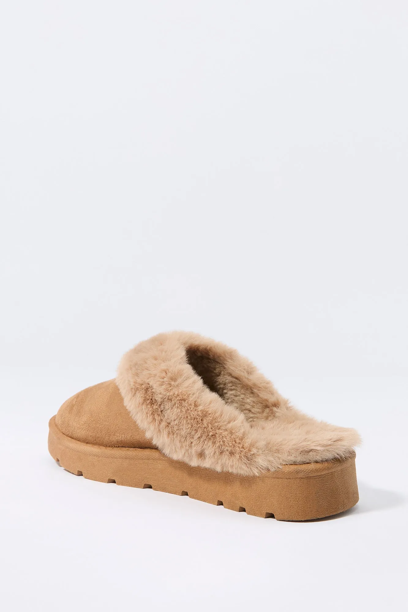 Faux Fur Collared Slipper Bootie sold by Urban Planet product image thumbnail 4