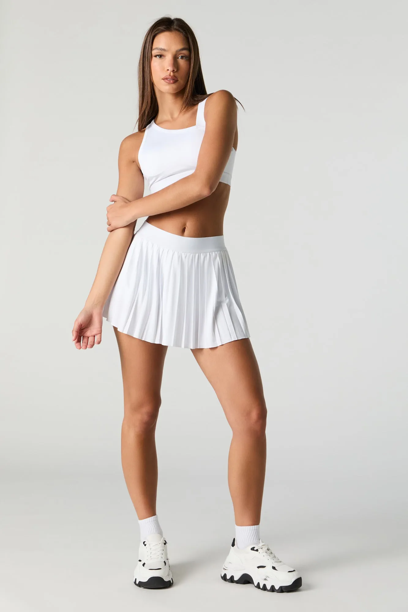 Active One Shoulder Bra with Built-In Cups sold by Urban Planet product image thumbnail 3