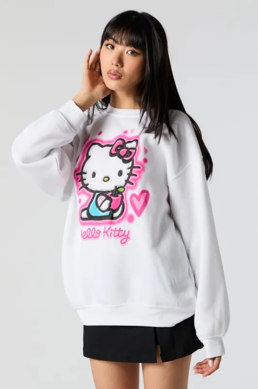 Hello Kitty Pink Bow Graphic Sweatshirt sold by Urban Planet
