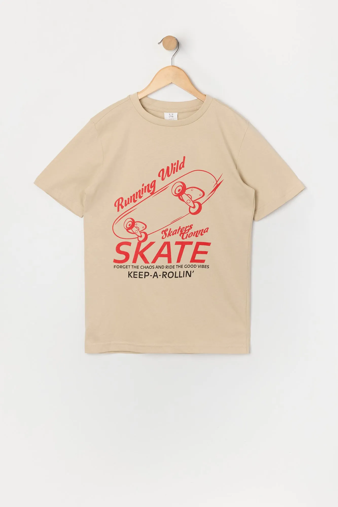 T-shirt à imprimé Skaters Gonna Skate pour garçon sold by Urban Planet