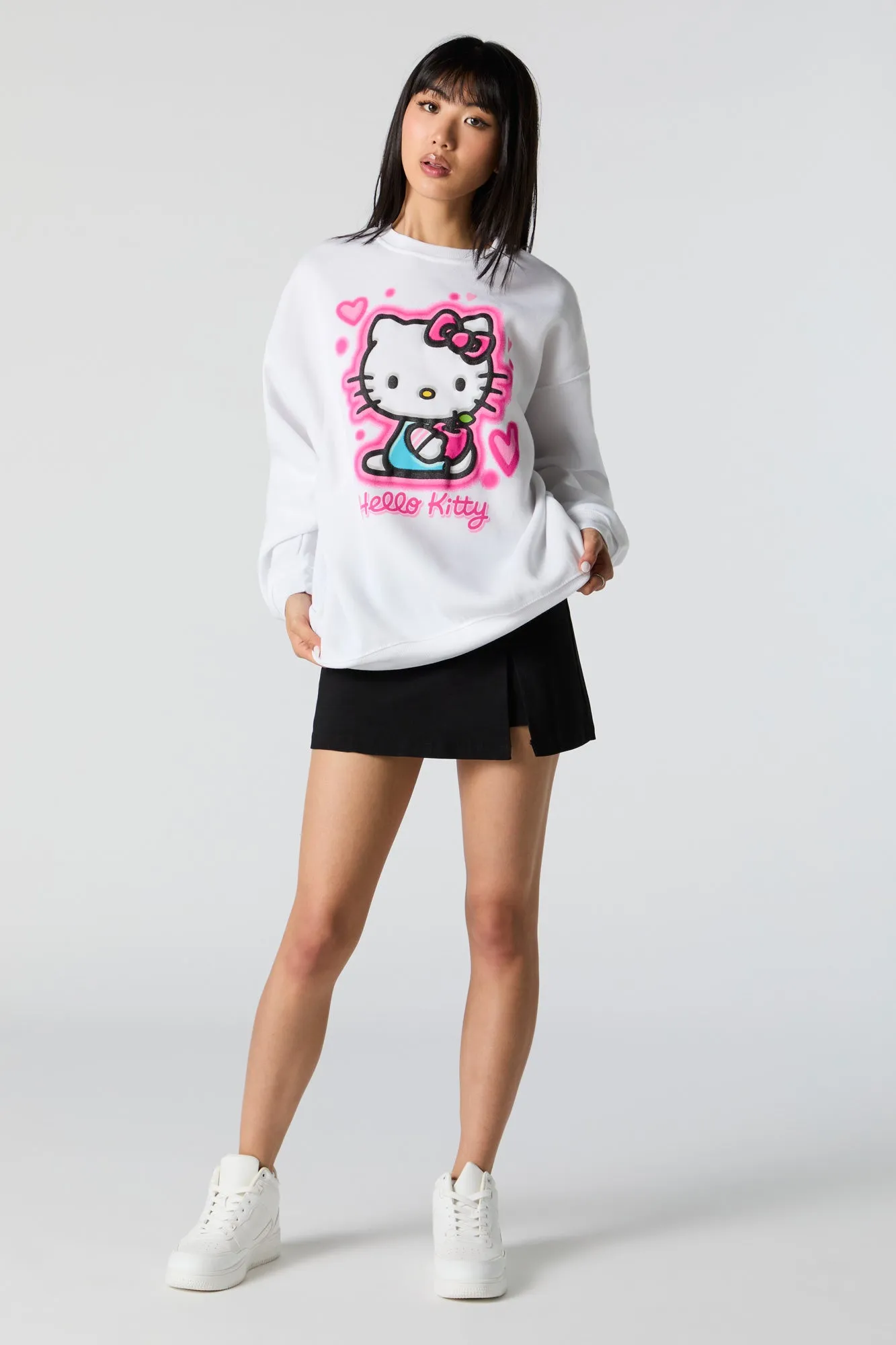 Hello Kitty Pink Bow Graphic Sweatshirt sold by Urban Planet product image thumbnail 3