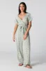Justaucorps à surplis fleuri avec ceinture et motif cachemire sold by Urban Planet