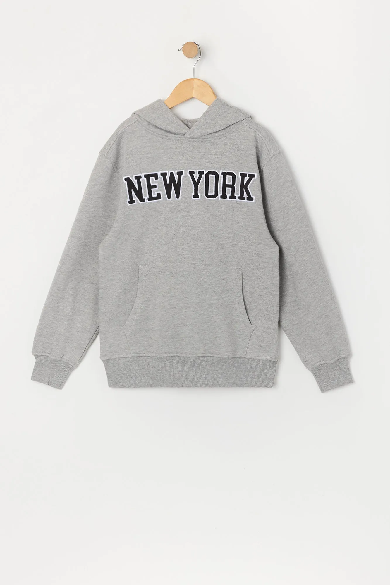 Boys New York Embroidered Fleece Hoodie sold by Urban Planet