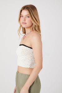Knit Cropped Tube Top sold by Urban Planet