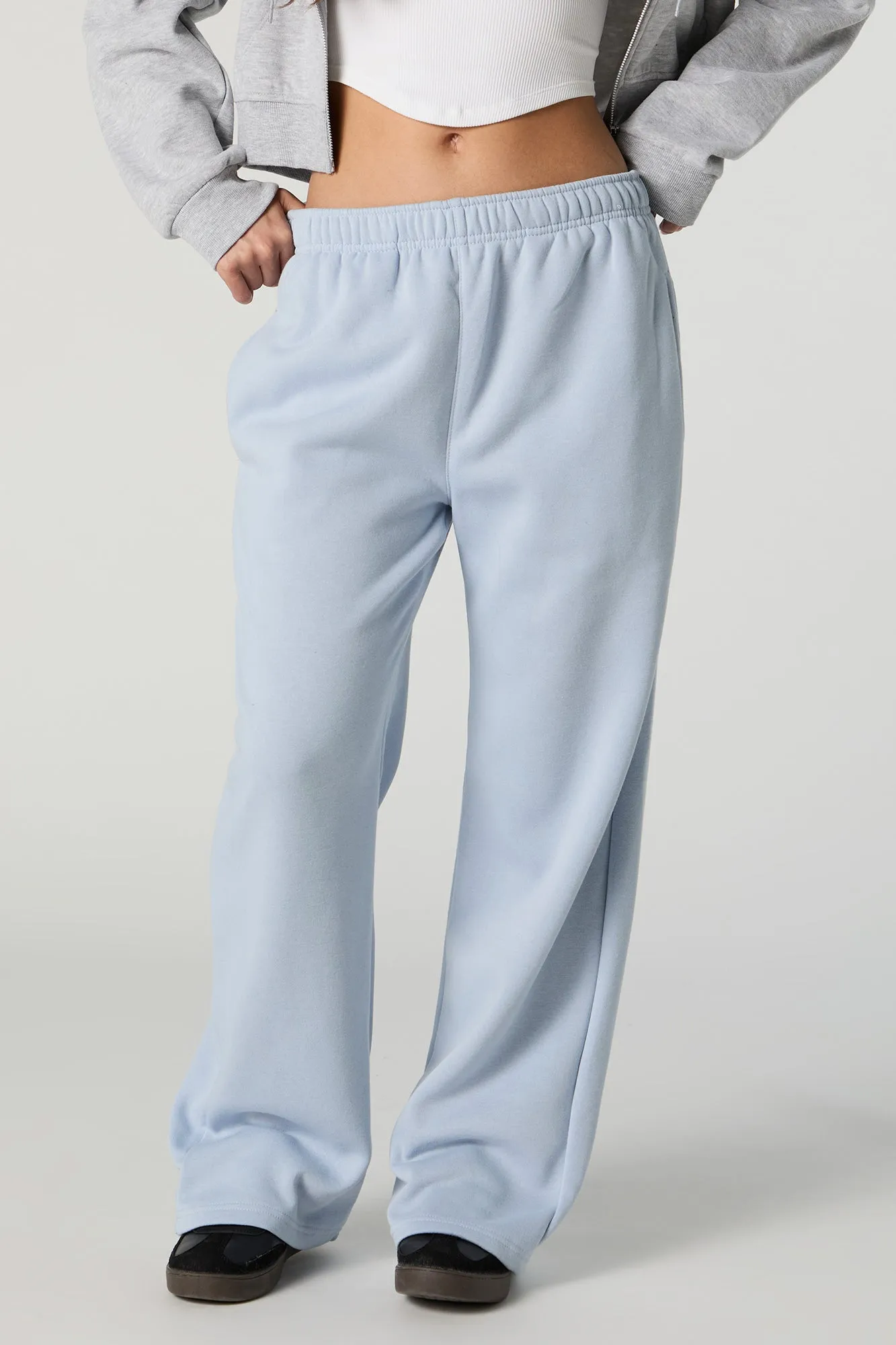 Fleece Wide Leg Varsity Sweatpant sold by Urban Planet product image thumbnail 5