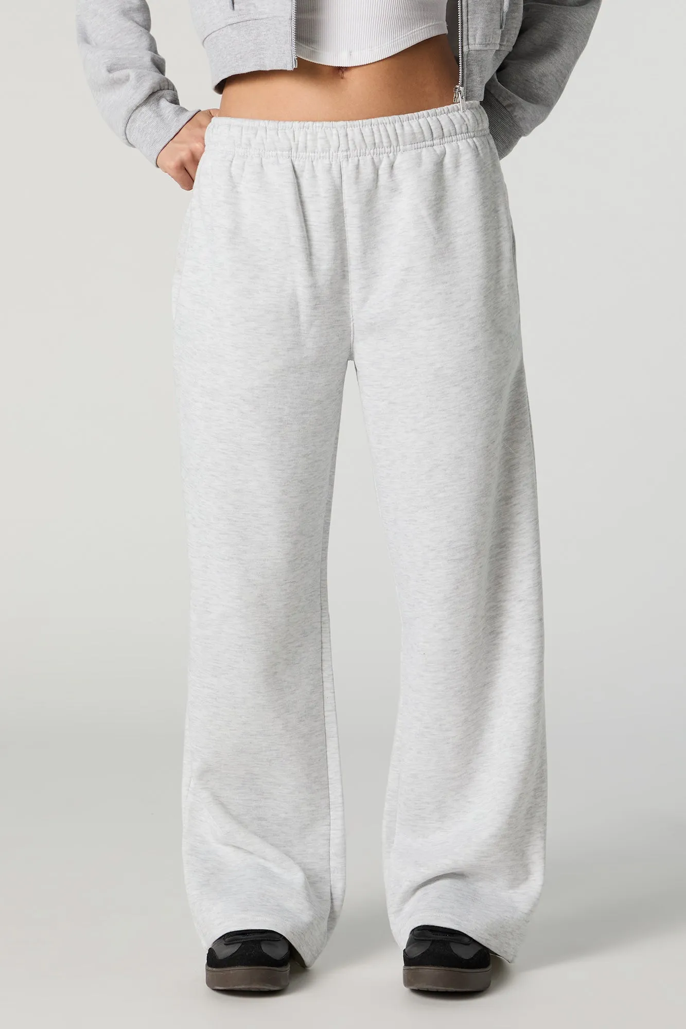 Fleece Wide Leg Varsity Sweatpant sold by Urban Planet product image thumbnail 2