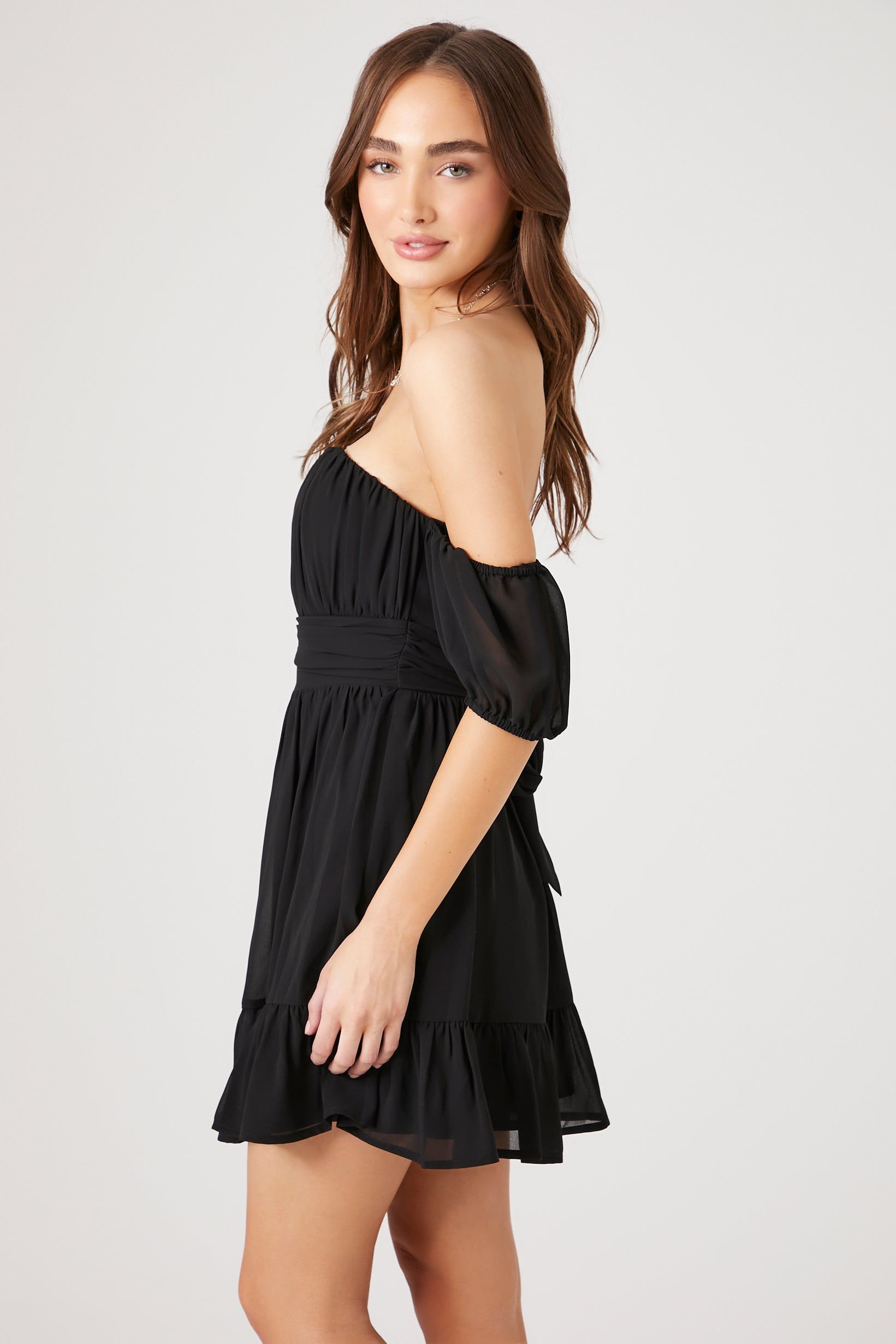 Minirobe volantée à épaules dénudées sold by Urban Planet product image thumbnail 3