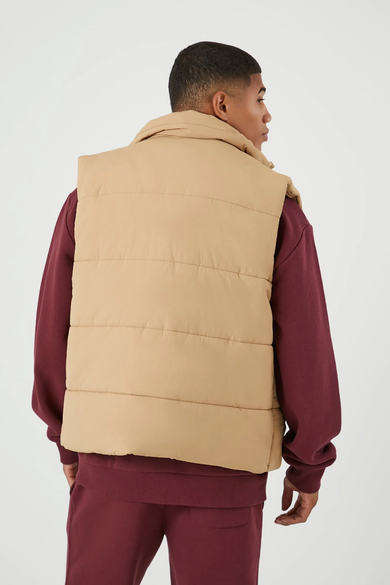 Funnel Neck Puffer Vest sold by Urban Planet product image thumbnail 3