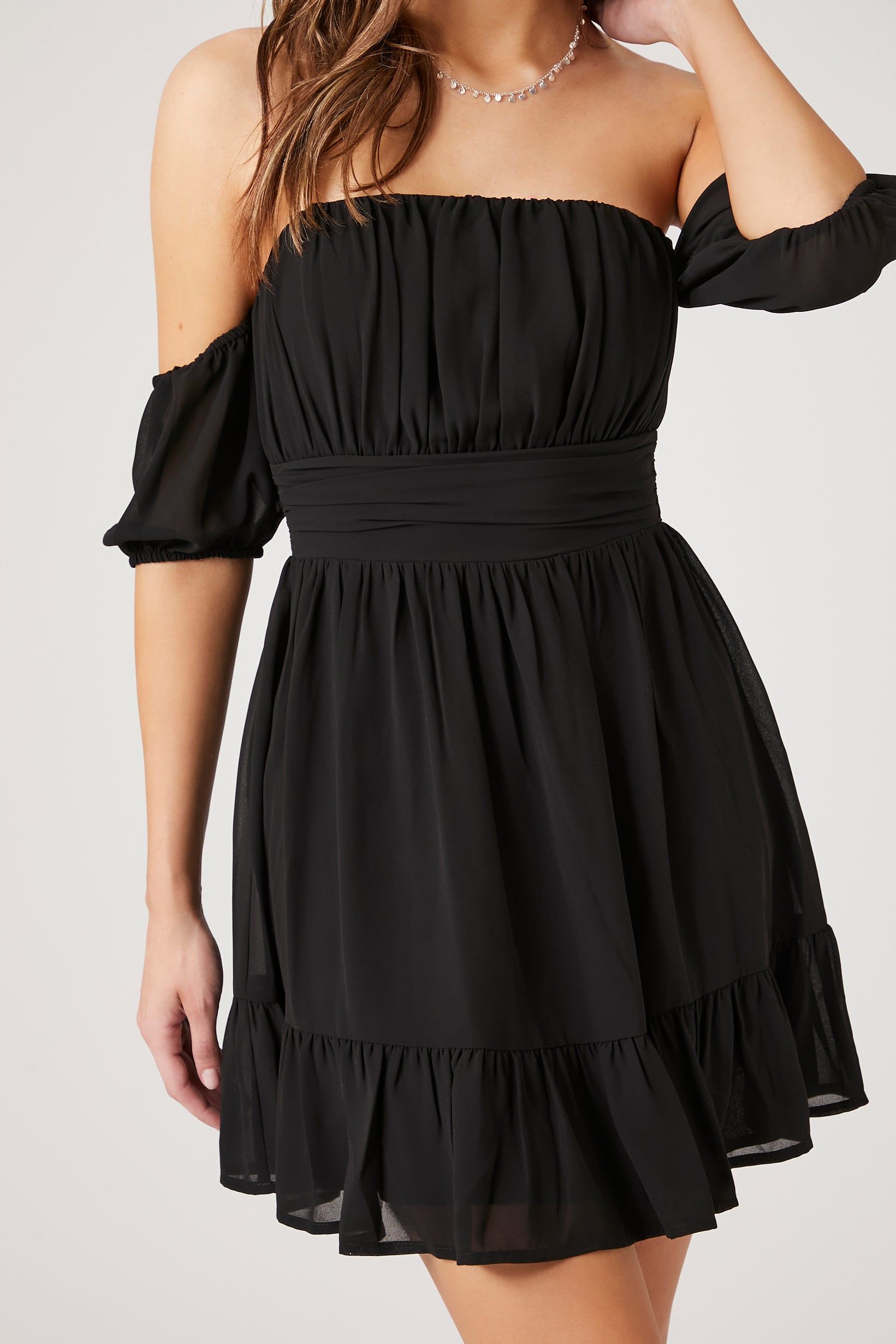 Minirobe volantée à épaules dénudées sold by Urban Planet product image thumbnail 5