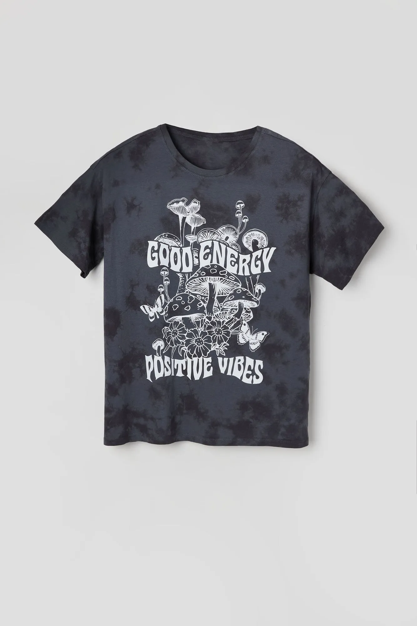 Good Energy Graphic Tie Dye Boyfriend T-Shirt sold by Urban Planet product image thumbnail 4