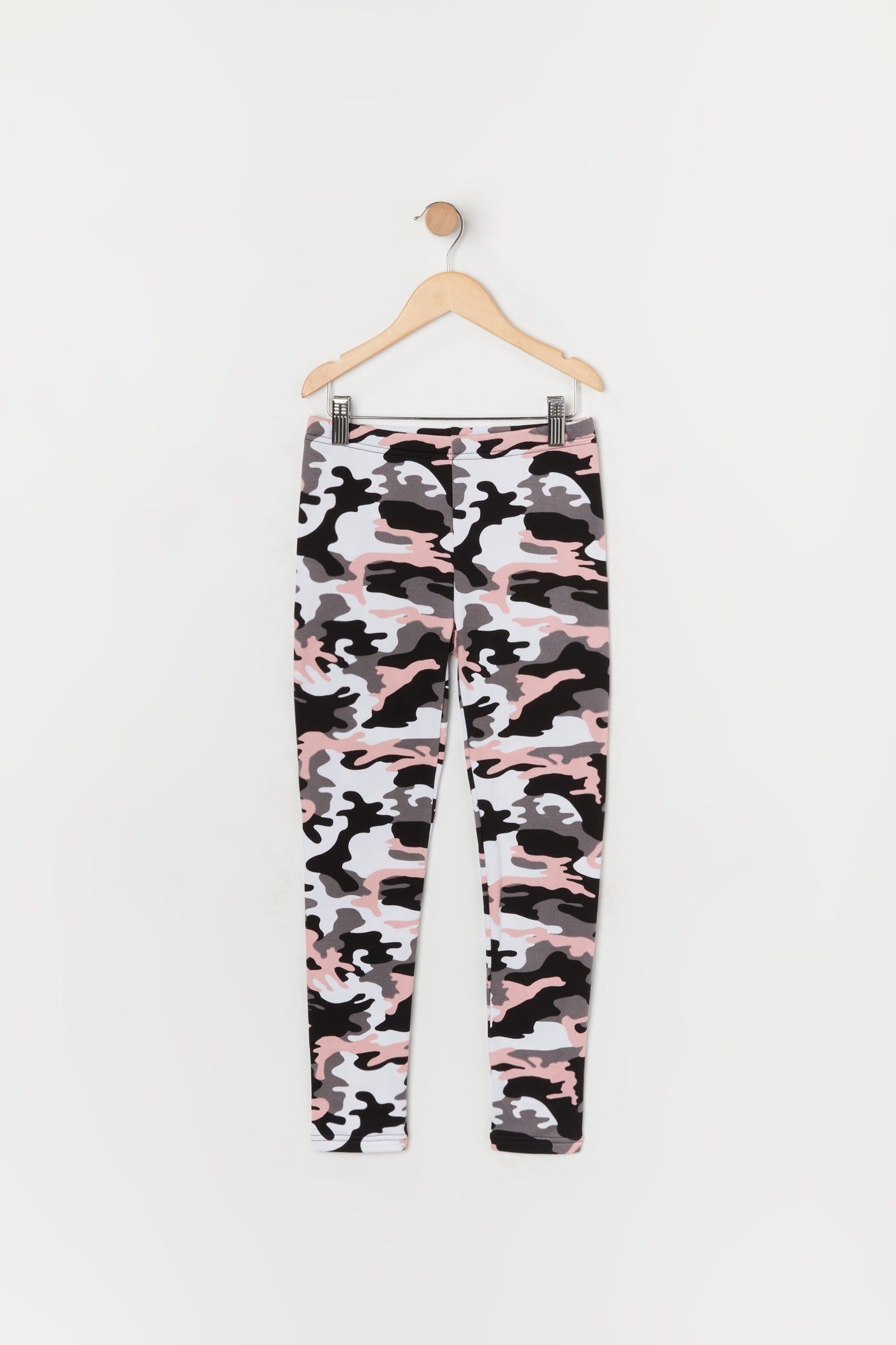 Legging en molleton doux avec motif camouflage rose pour fille sold by Urban Planet