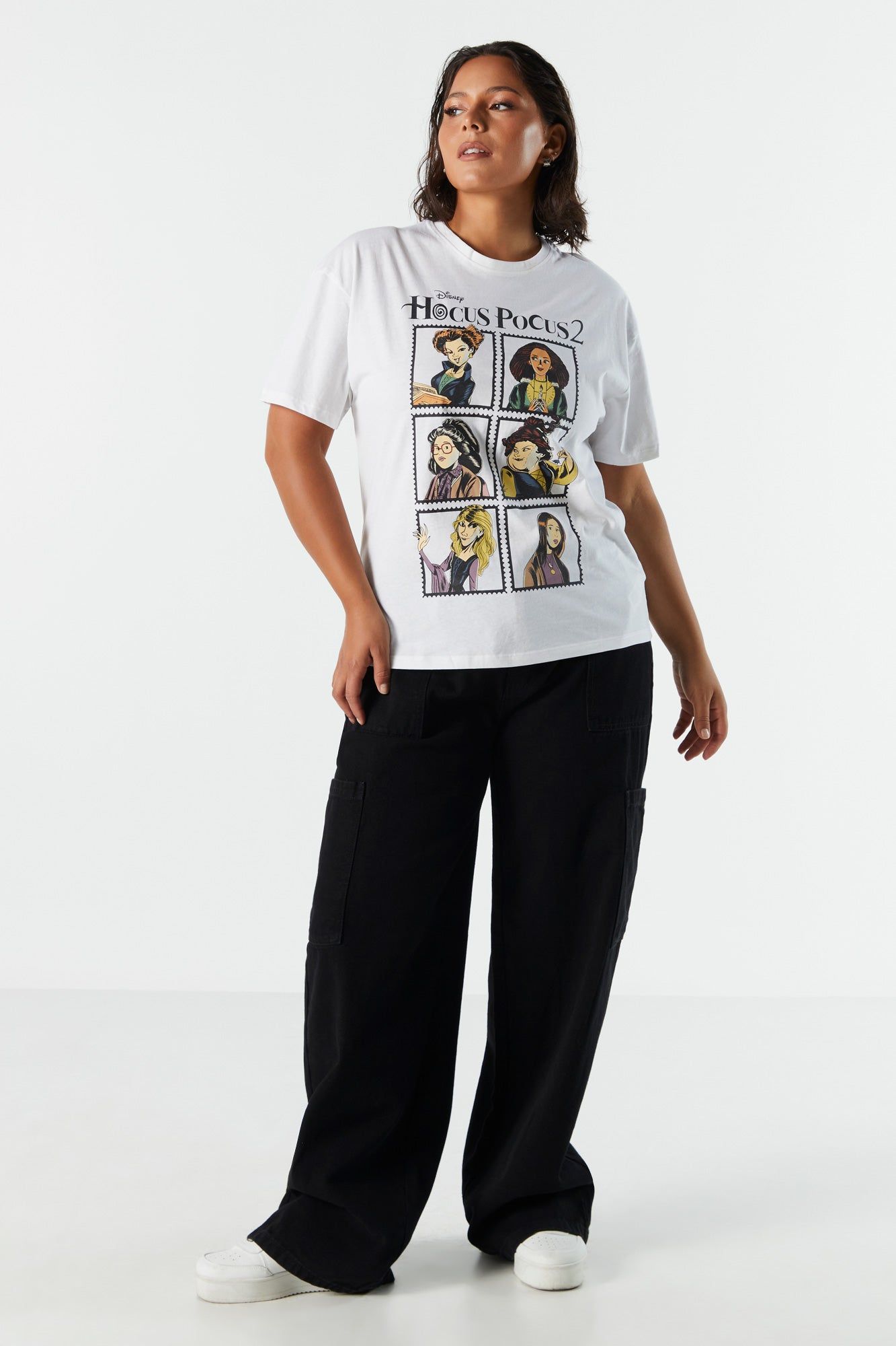 Hocus Pocus 2 Graphic Boyfriend T-Shirt sold by Urban Planet product image thumbnail 3