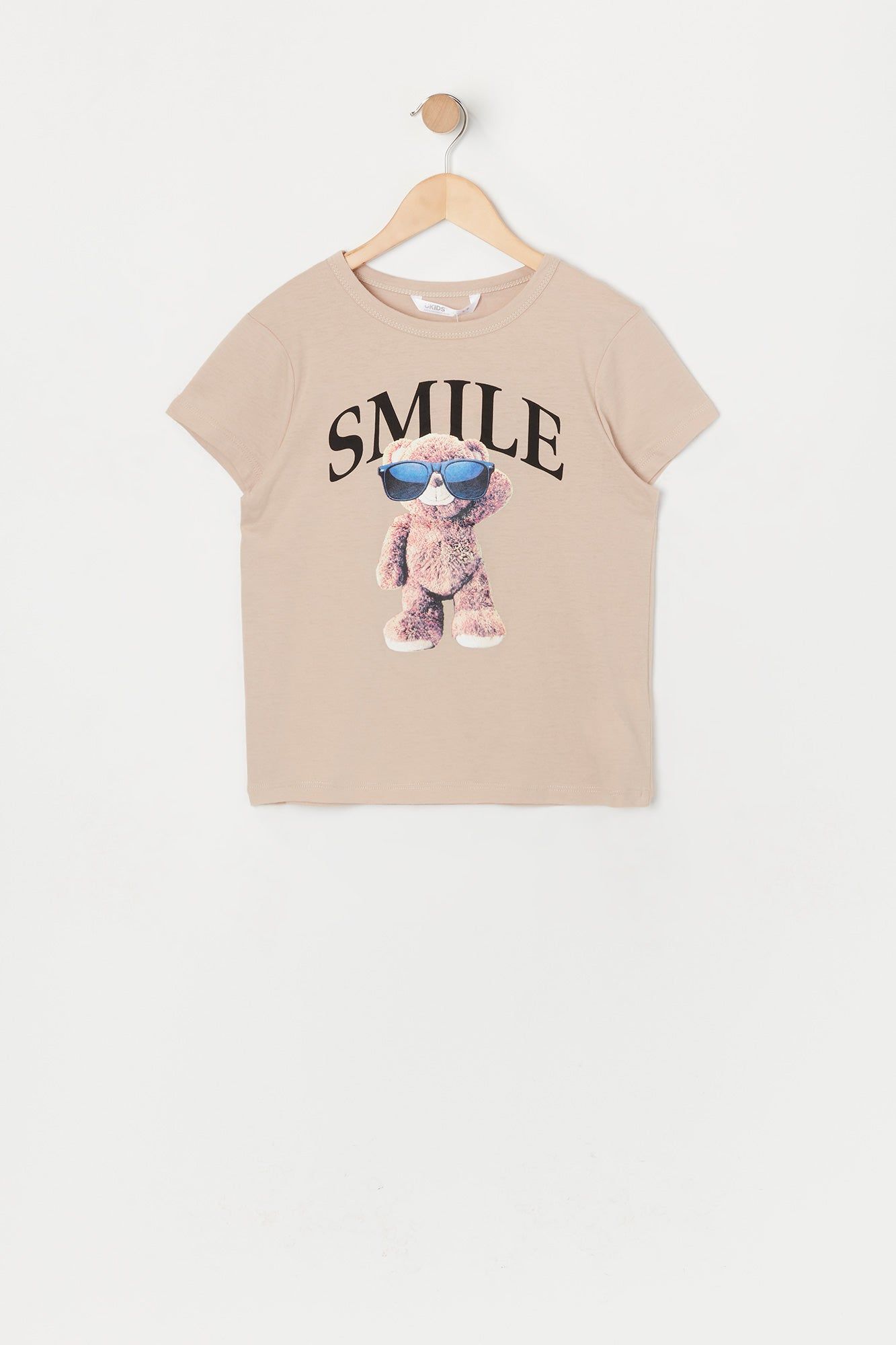Girls Smile Teddy Graphic T-Shirt sold by Urban Planet