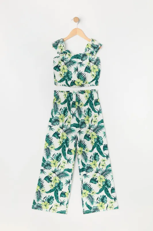 Girls Hawaiian Print Tank and Pant 2 Piece Set sold by Urban Planet