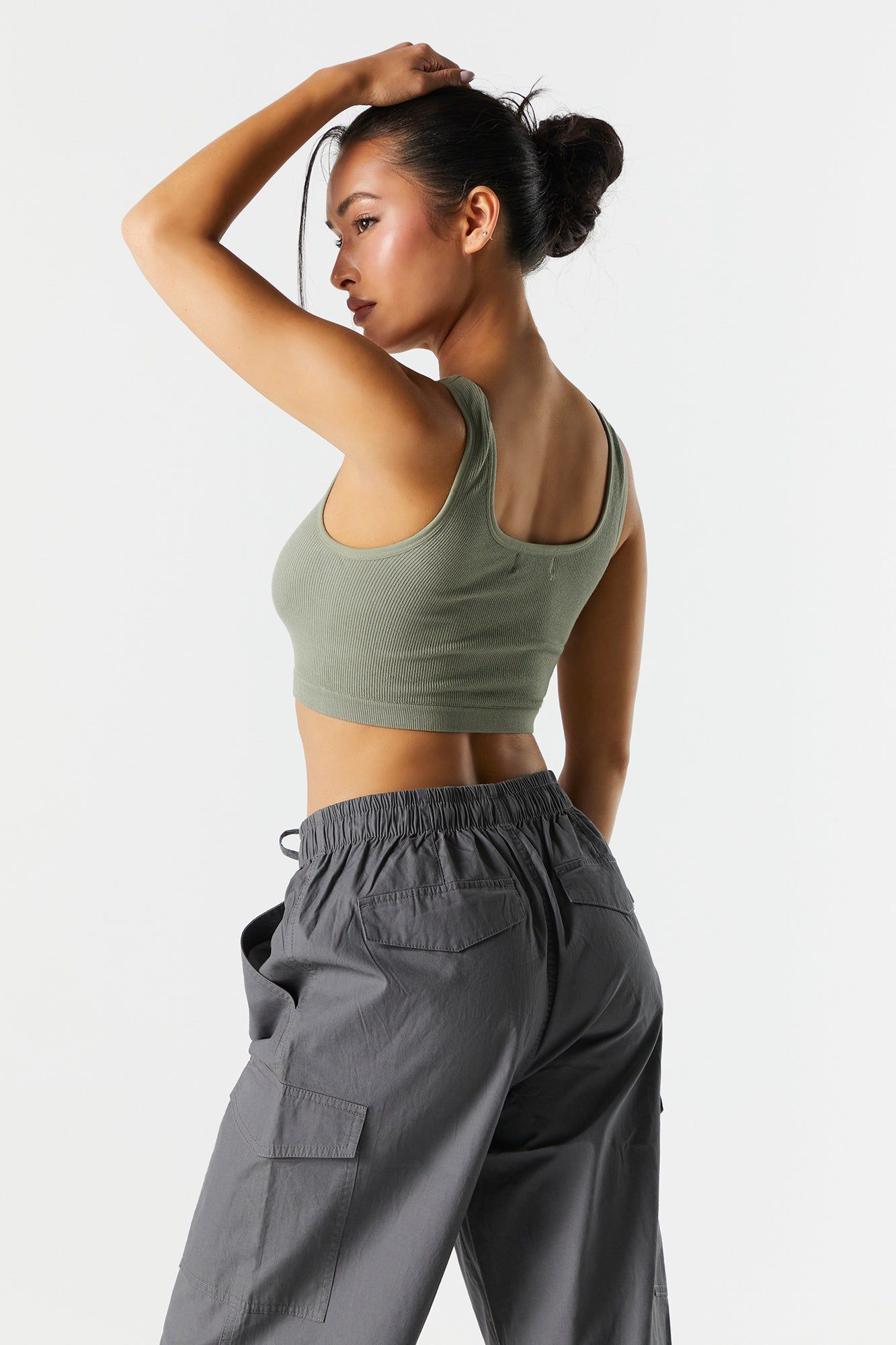 Seamless Cropped Square Neck Tank sold by Urban Planet product image thumbnail 5