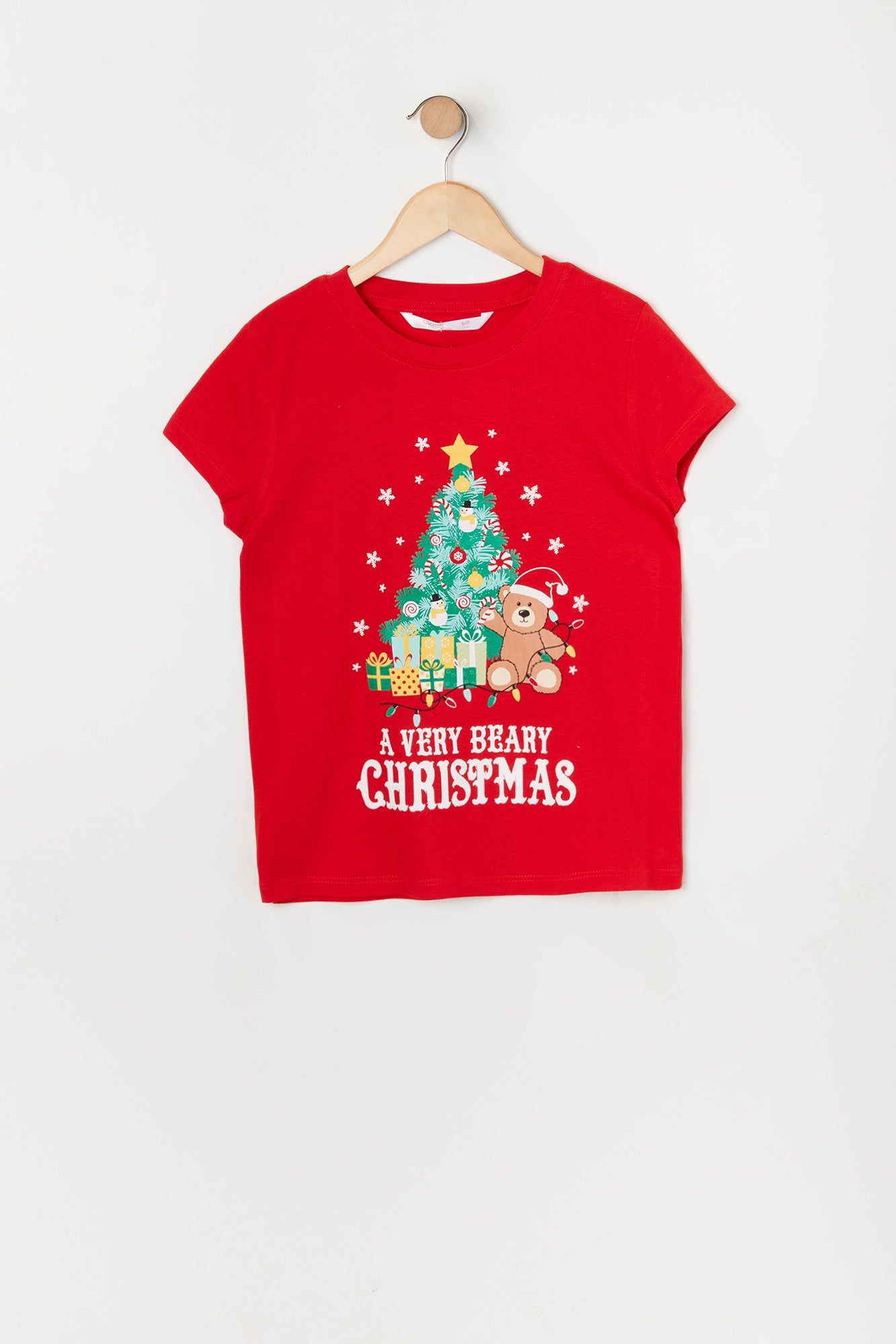 Girls Very Beary Xmas Graphic T-Shirt sold by Urban Planet