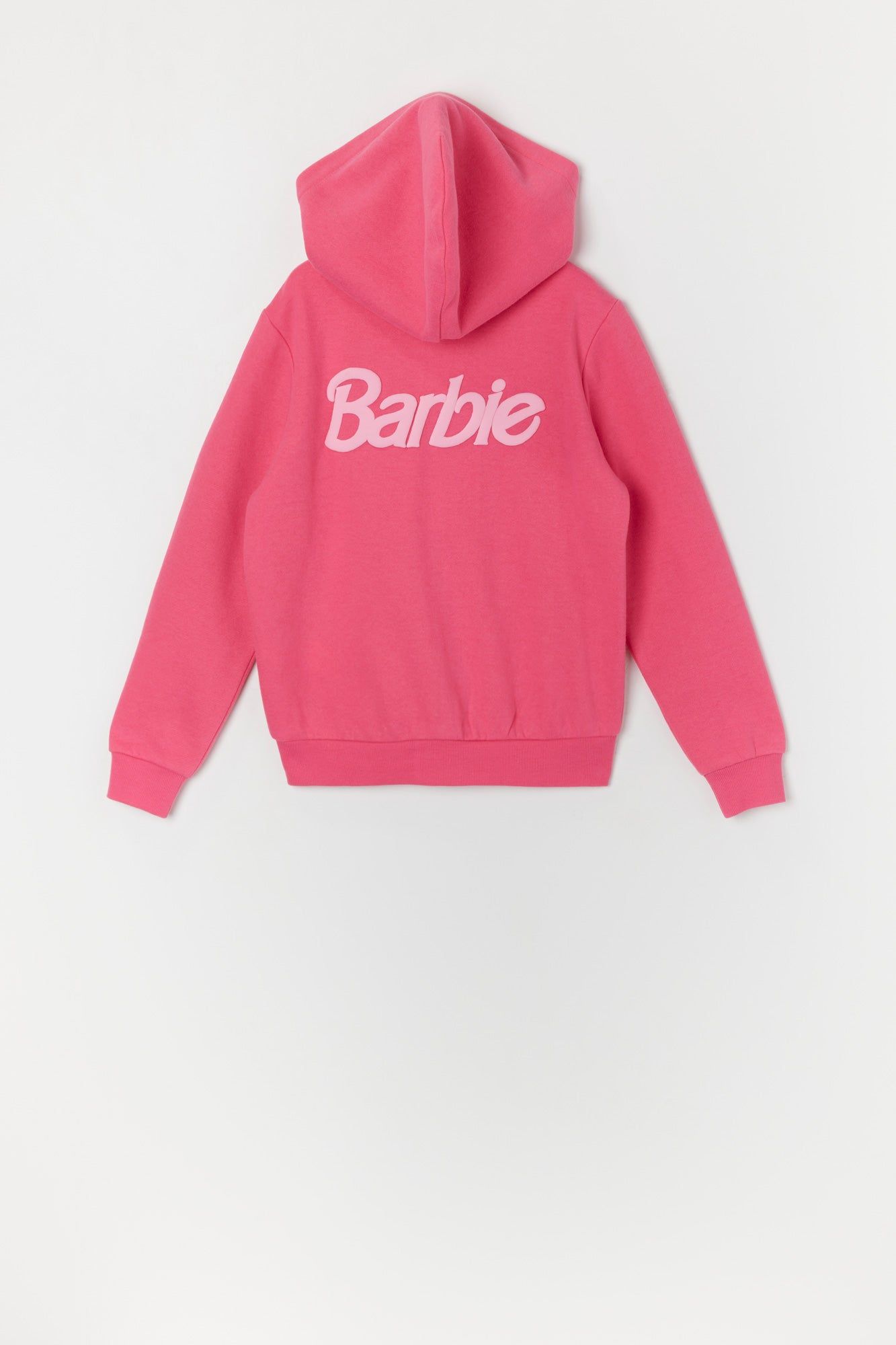 Barbie™ Girls Pink Fleece Zip-Up Hoodie sold by Urban Planet product image thumbnail 3
