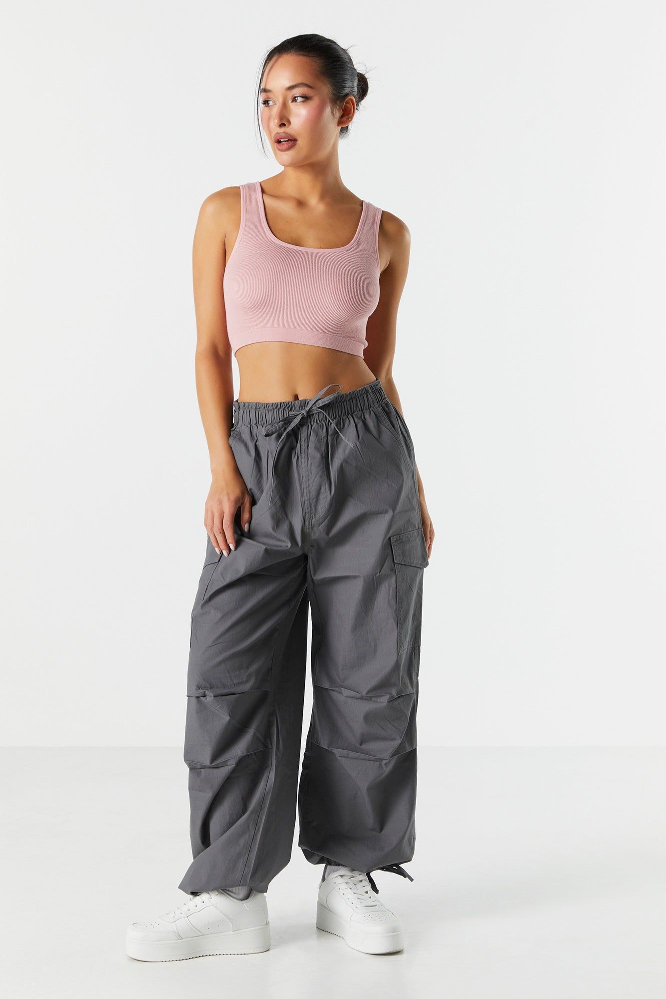 Seamless Cropped Square Neck Tank sold by Urban Planet product image thumbnail 9