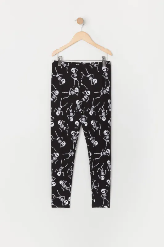 Legging à imprimé de squelette d'Halloween sold by Urban Planet