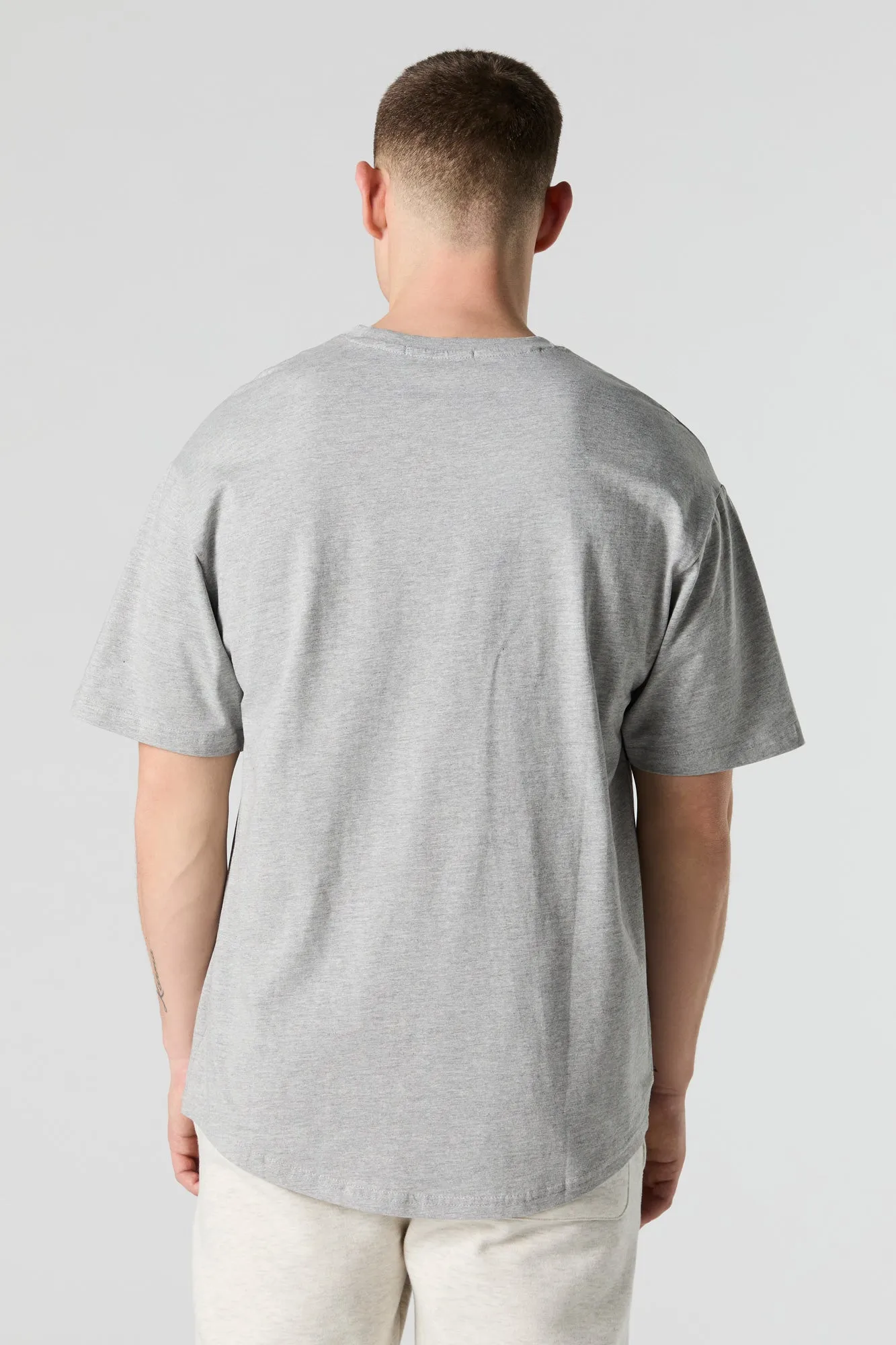 Scoop Hem Crewneck T-Shirt sold by Urban Planet product image thumbnail 2