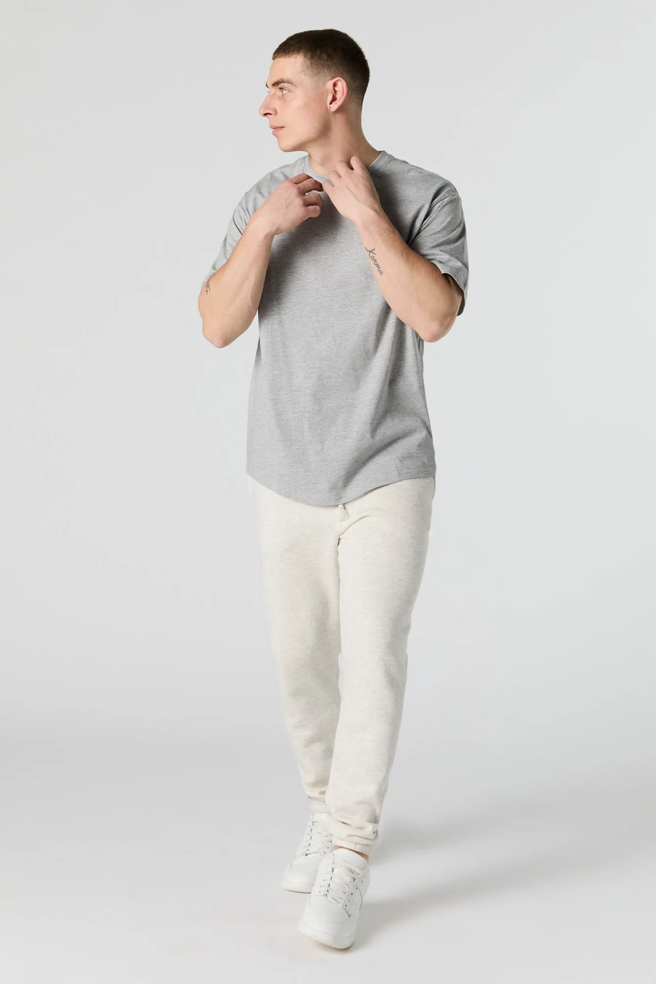 Scoop Hem Crewneck T-Shirt sold by Urban Planet product image thumbnail 3