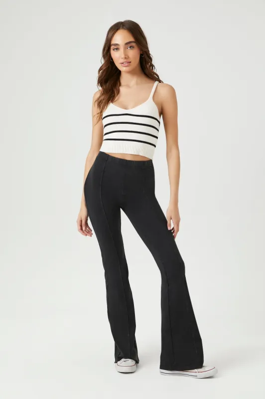 Mid Rise Seam Detail Flare Pant sold by Urban Planet