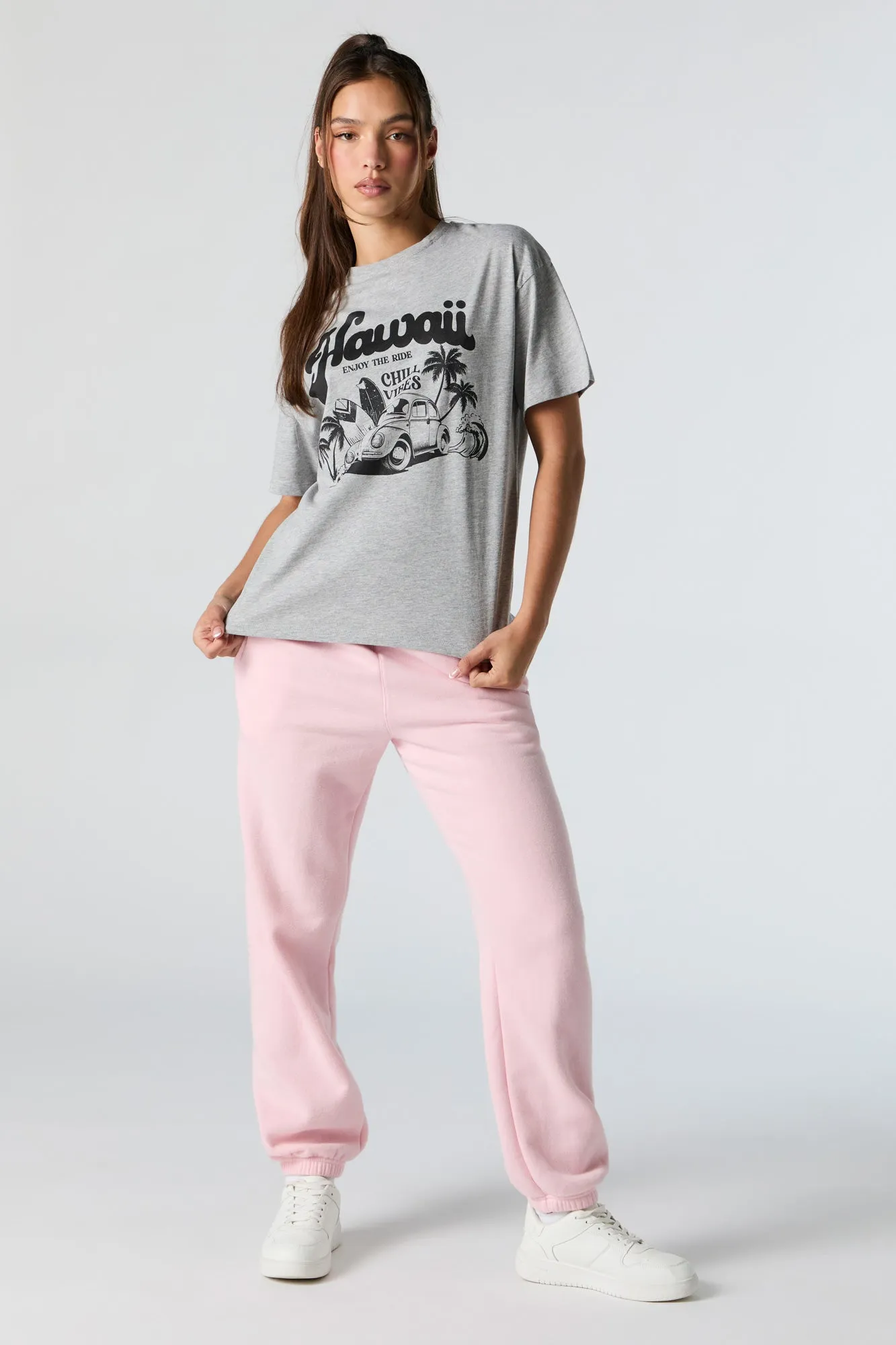 Hawaii Graphic Boyfriend T-Shirt sold by Urban Planet product image thumbnail 3