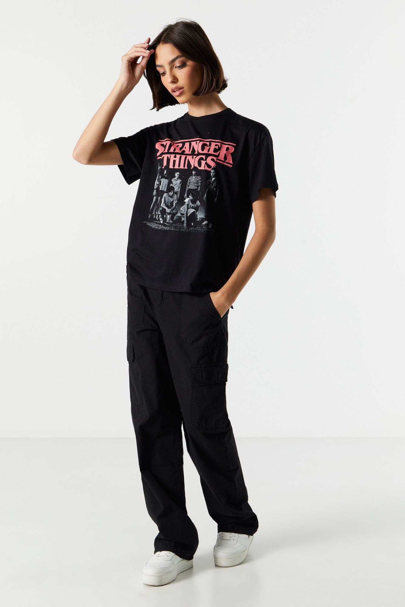 Stranger Things Graphic Boyfriend T-Shirt sold by Urban Planet product image thumbnail 3