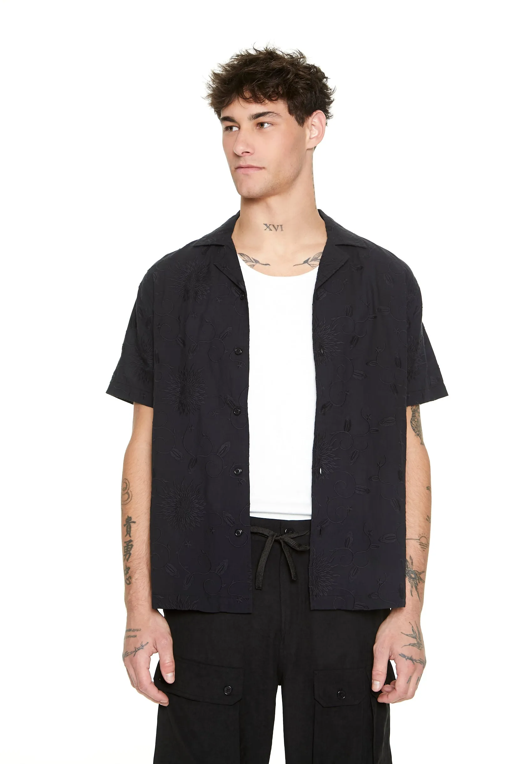 Textured Embroidered Button-Up Top sold by Urban Planet product image thumbnail 2