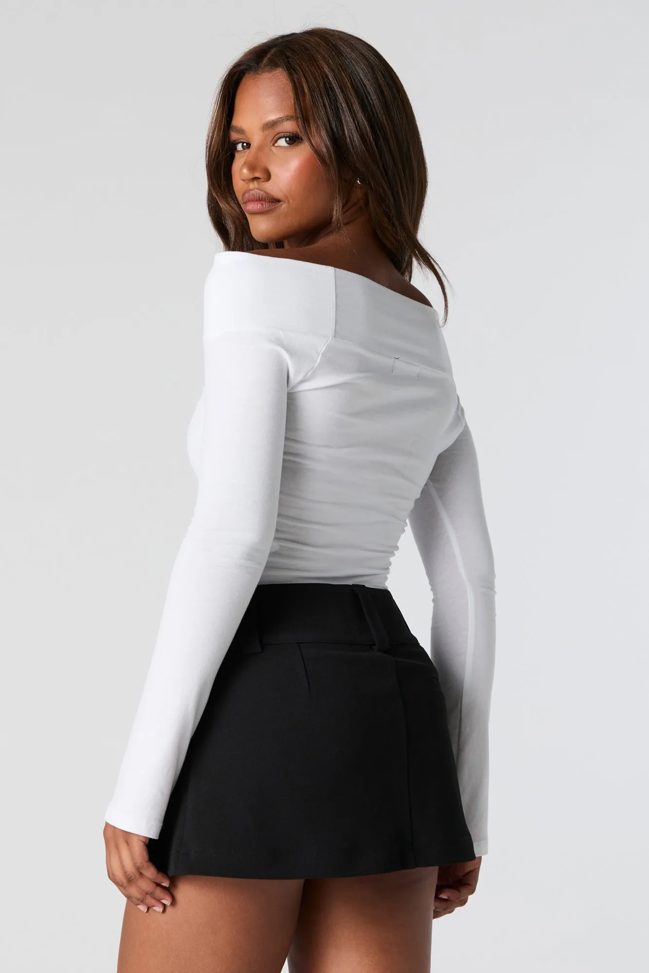 Crepe Pleated Mini Skort sold by Urban Planet product image thumbnail 2