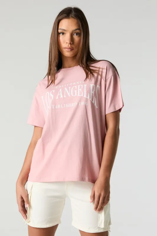 Los Angeles Graphic Boyfriend T-Shirt sold by Urban Planet