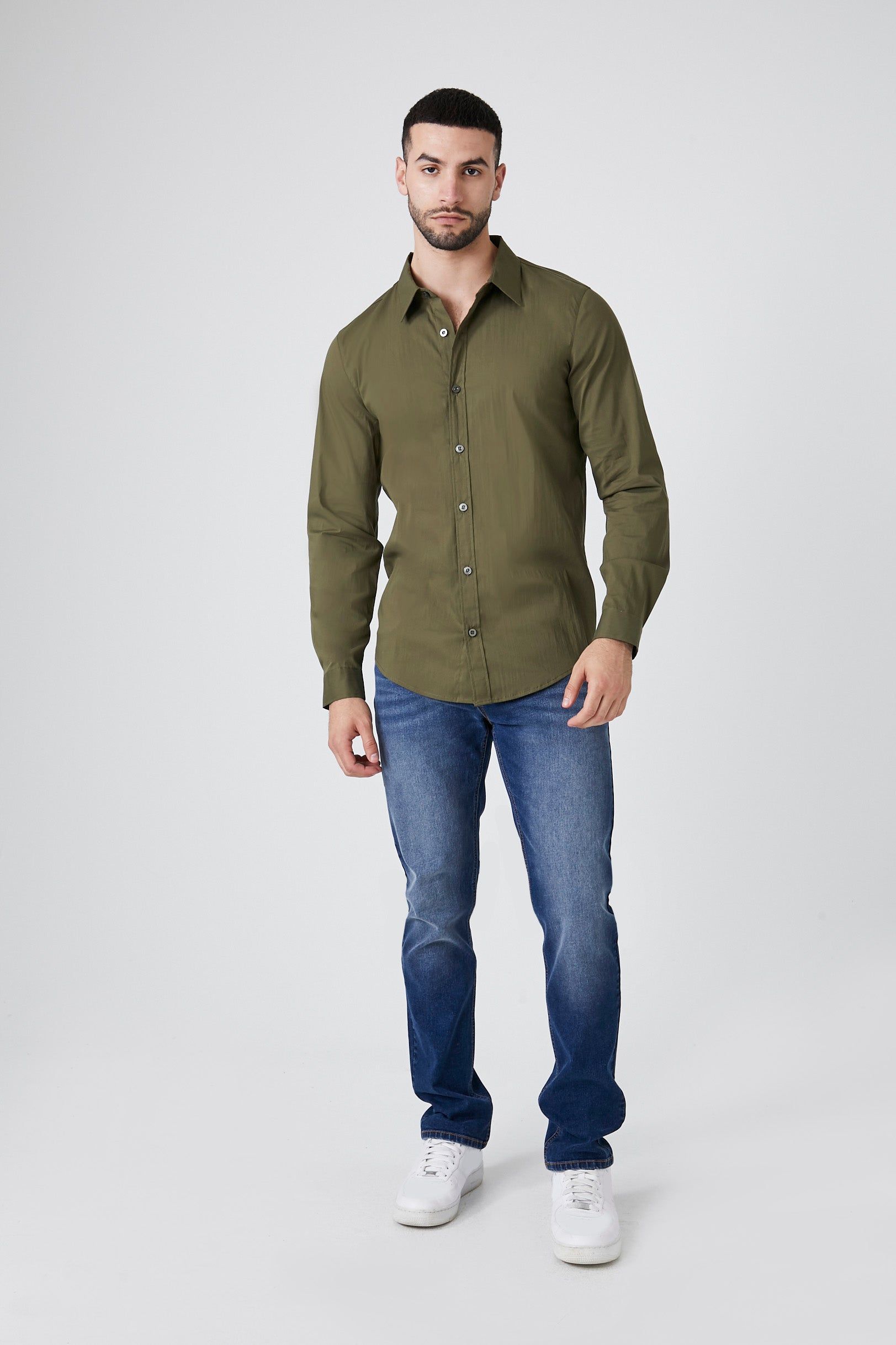 Curve Hem Button-Up Top sold by Urban Planet product image thumbnail 8