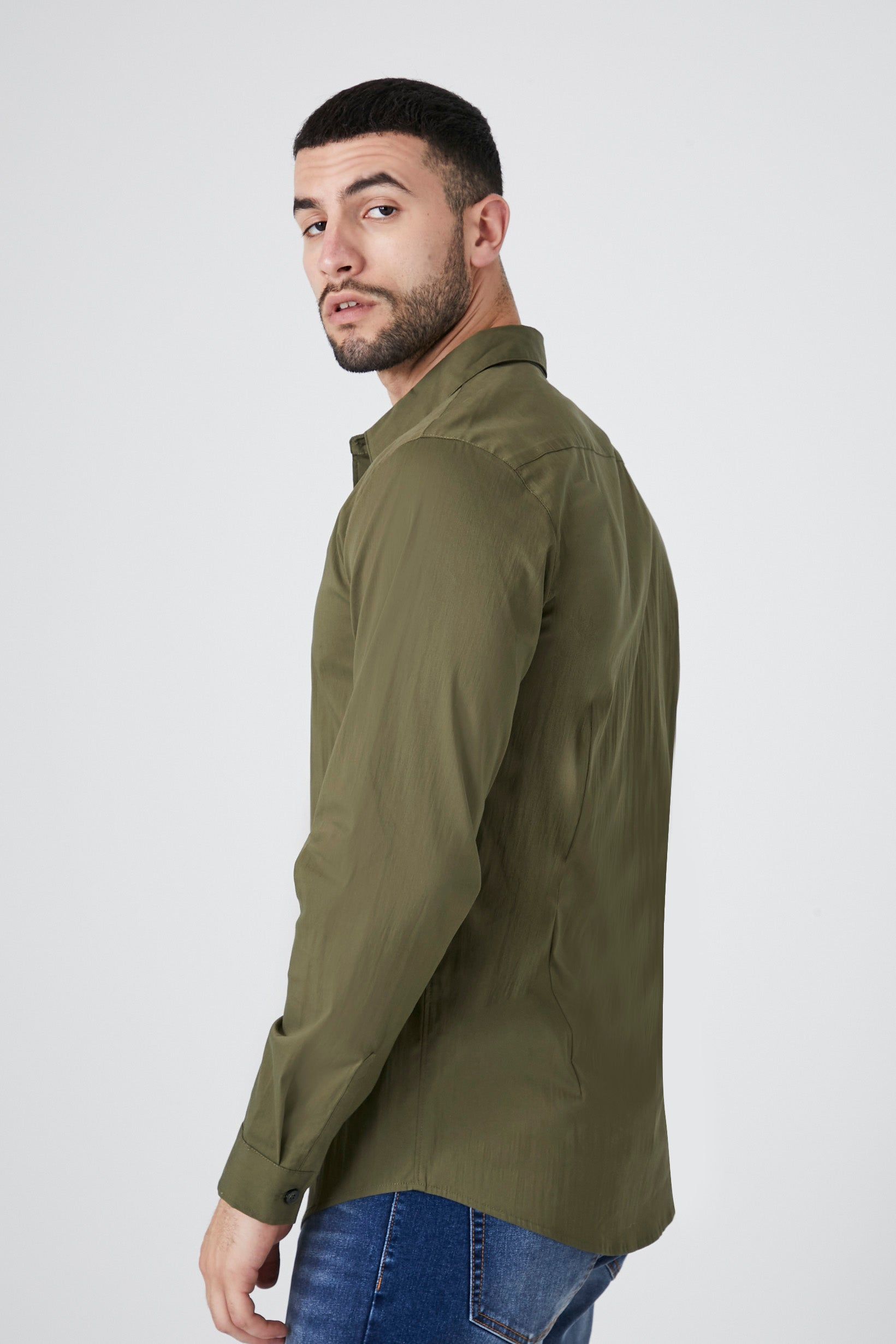 Curve Hem Button-Up Top sold by Urban Planet product image thumbnail 6