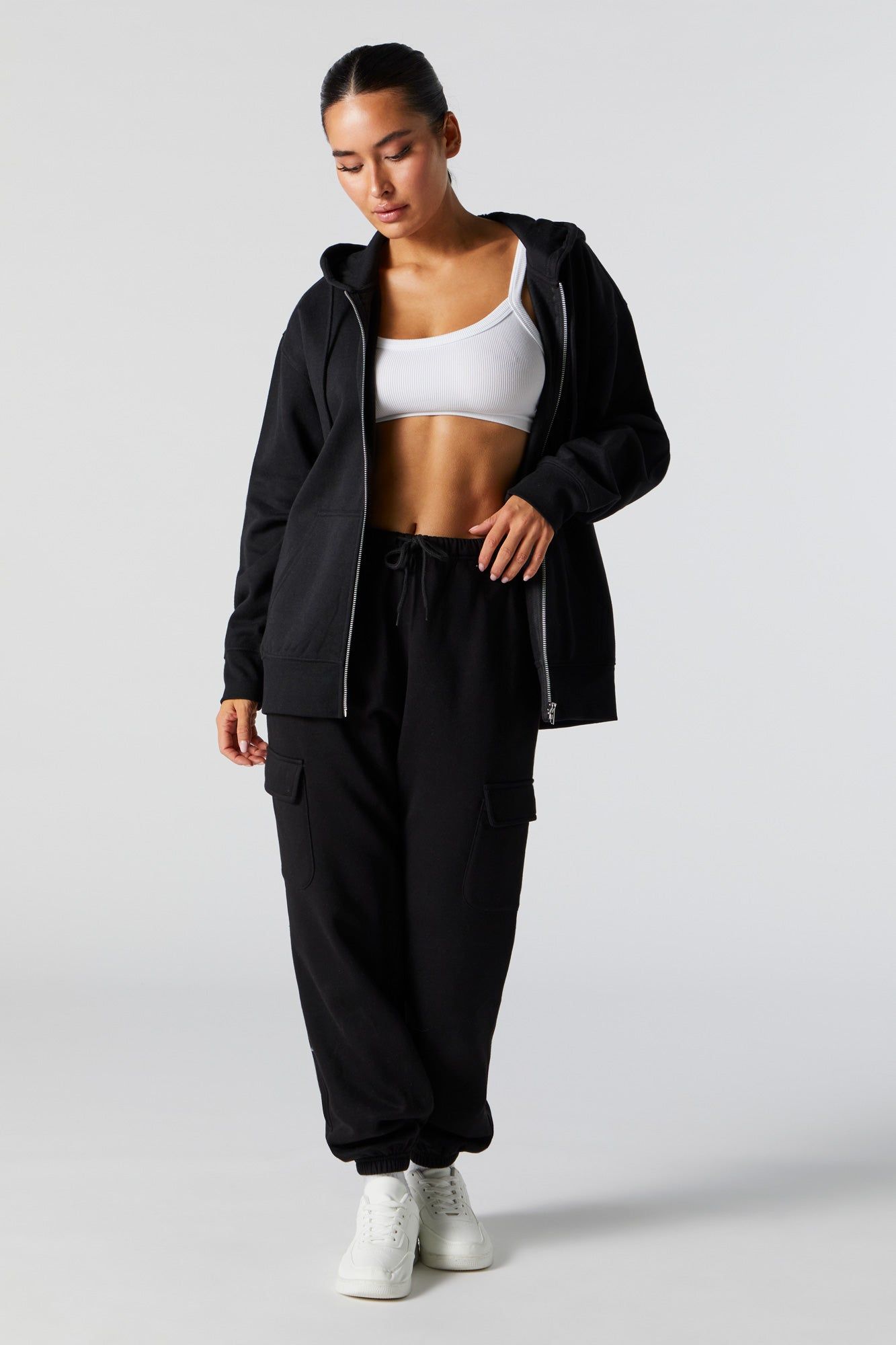 Soft Fleece Cargo Jogger sold by Urban Planet product image thumbnail 5