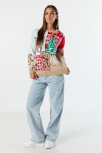 Chandail de Noël en jersey jacquard à imprimé Ourson sold by Urban Planet