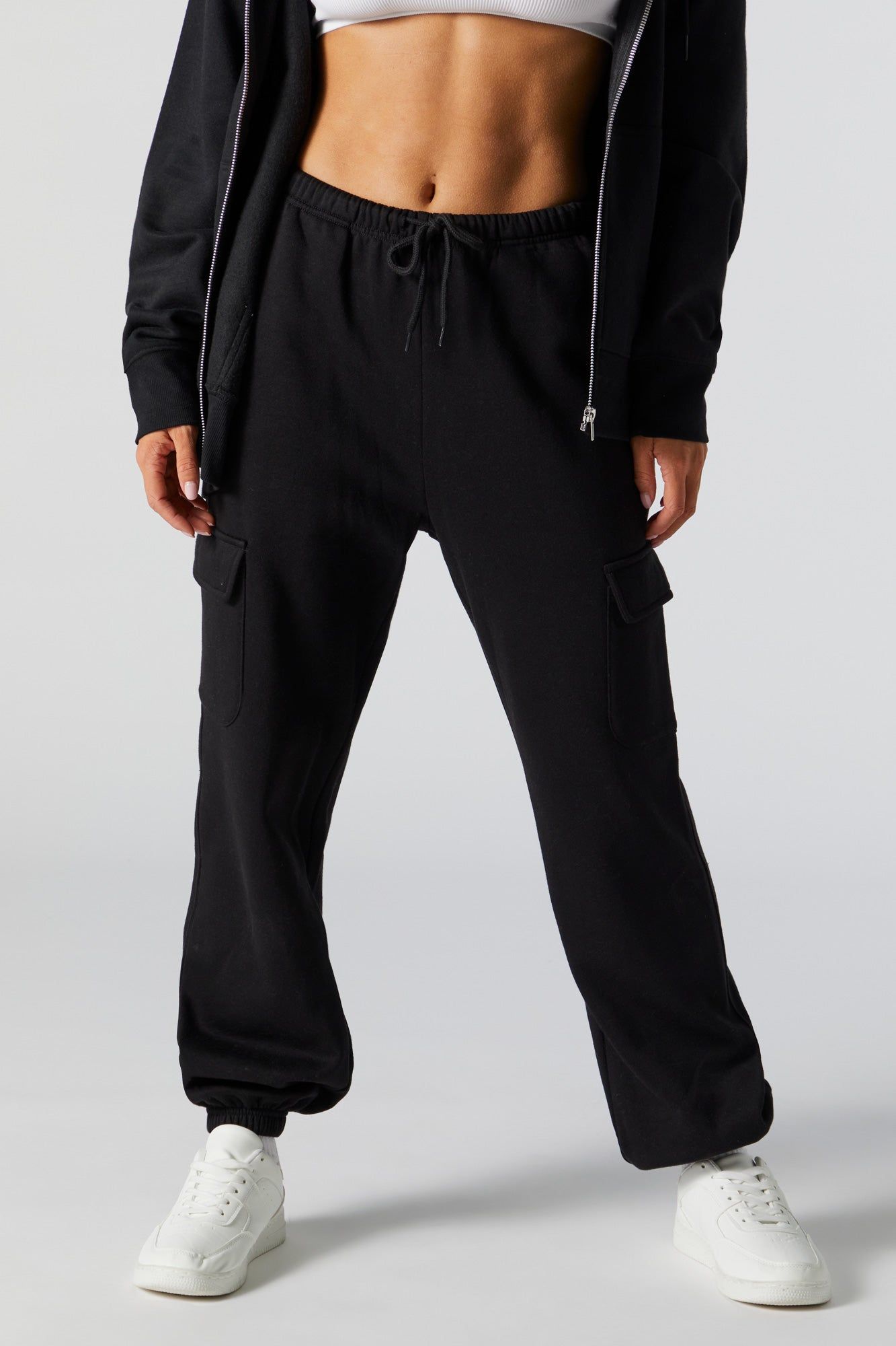 Soft Fleece Cargo Jogger sold by Urban Planet product image thumbnail 4