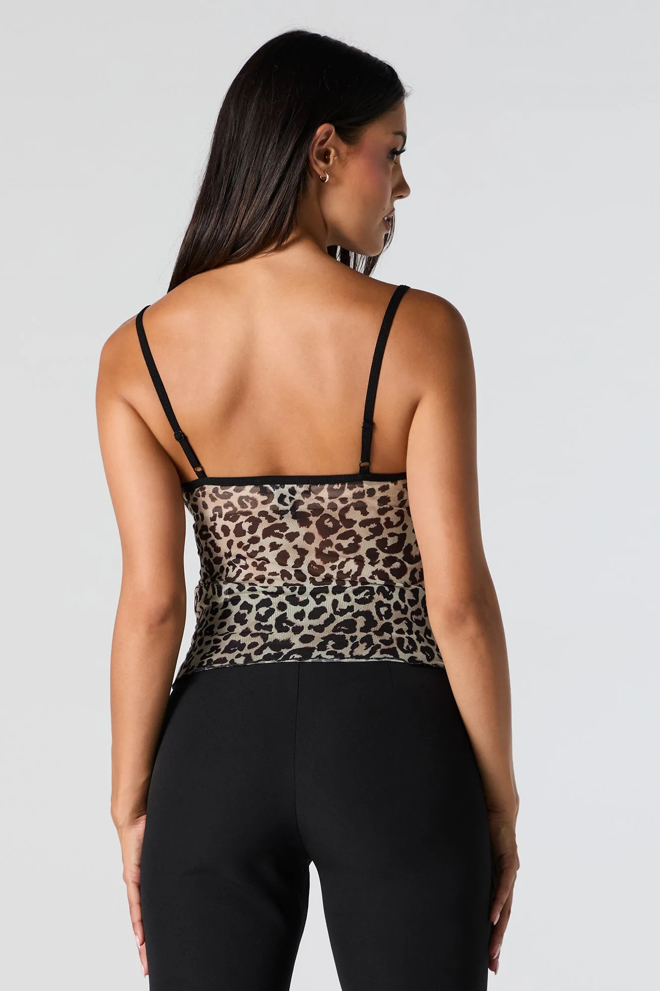 Débardeur de style bustier en filet avec motif guépard sold by Urban Planet product image thumbnail 2
