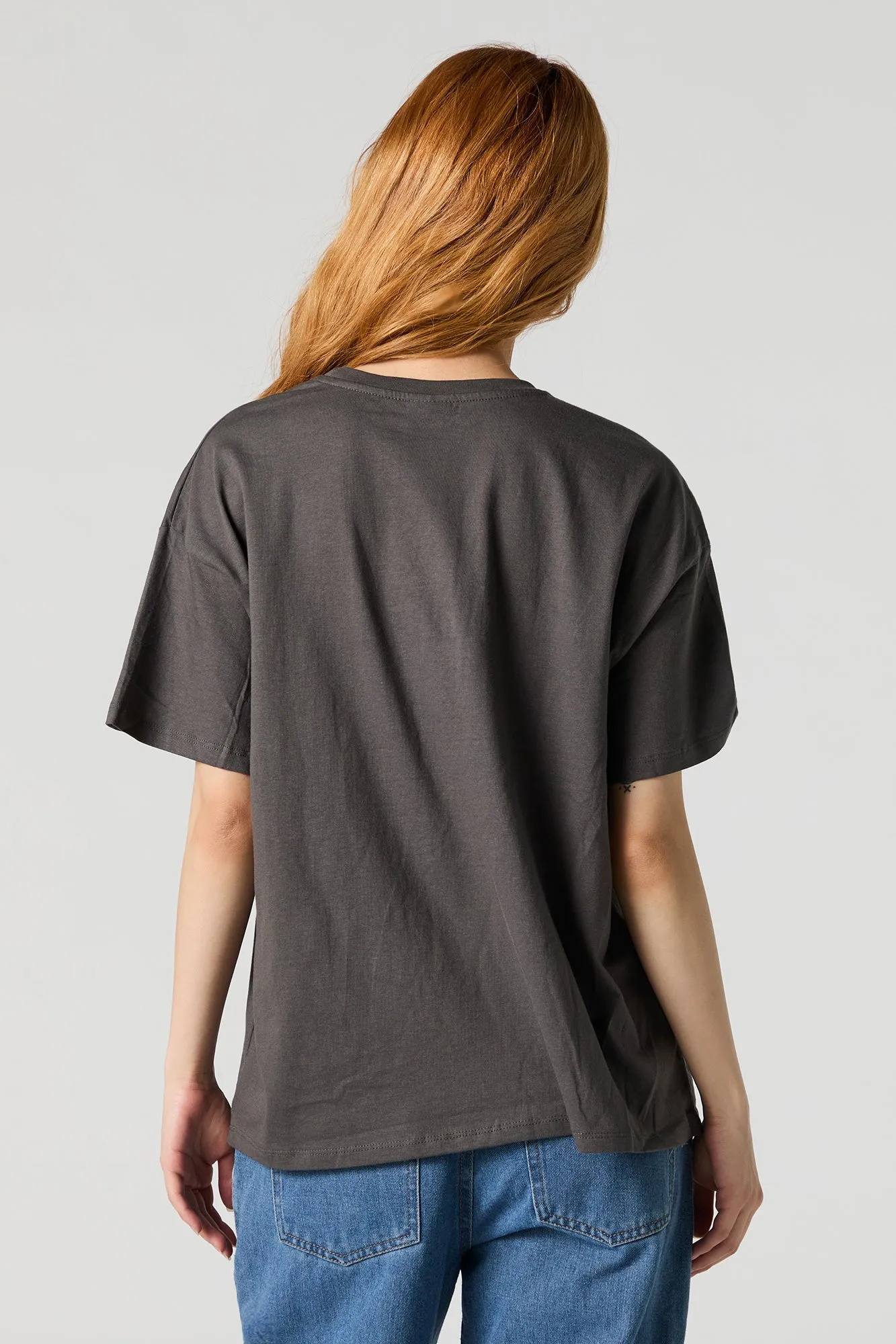 Care Bear Rollerblades Graphic Boyfriend T-Shirt sold by Urban Planet product image thumbnail 4