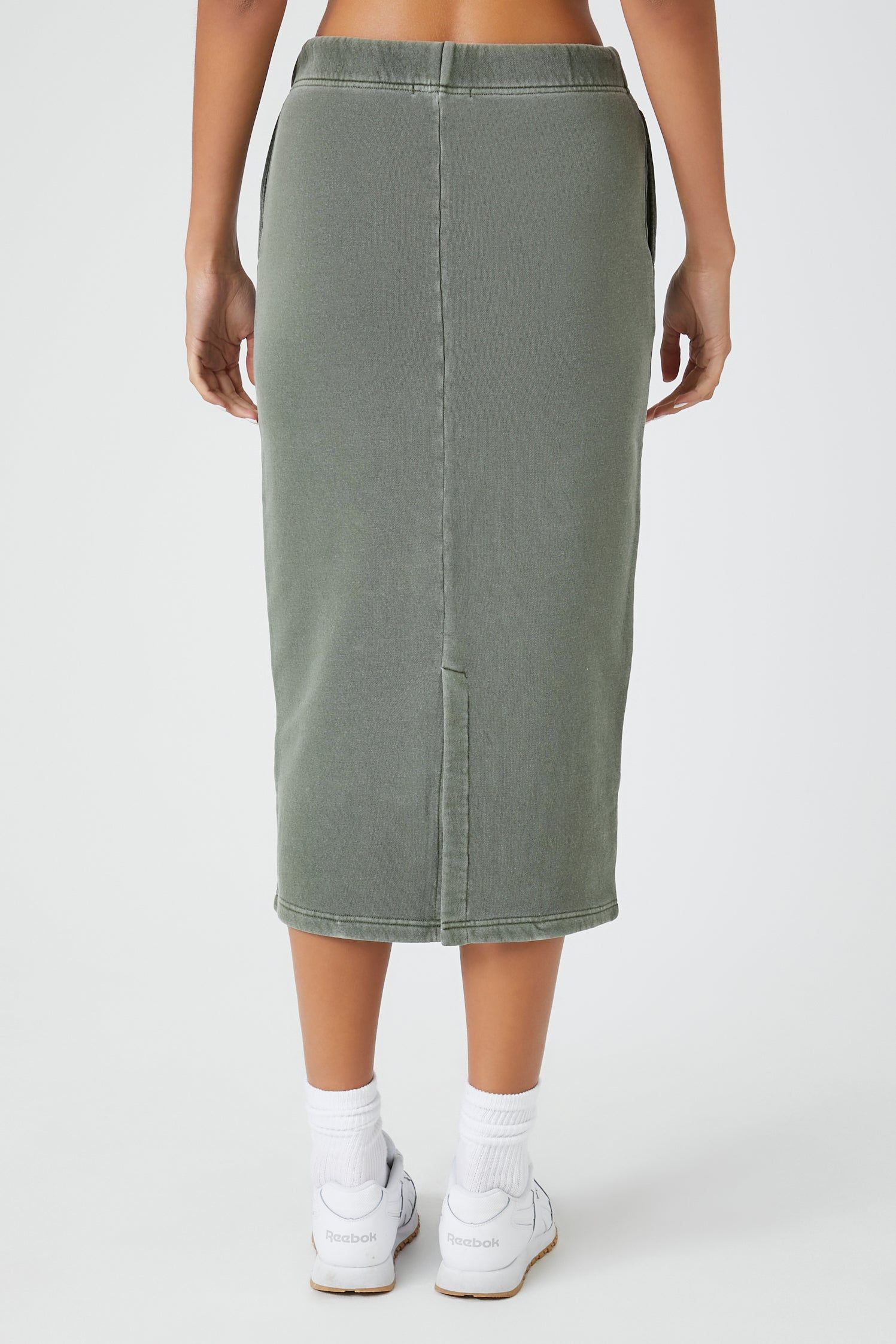 Fleece Mineral Wash Midi Skirt sold by Urban Planet product image thumbnail 4