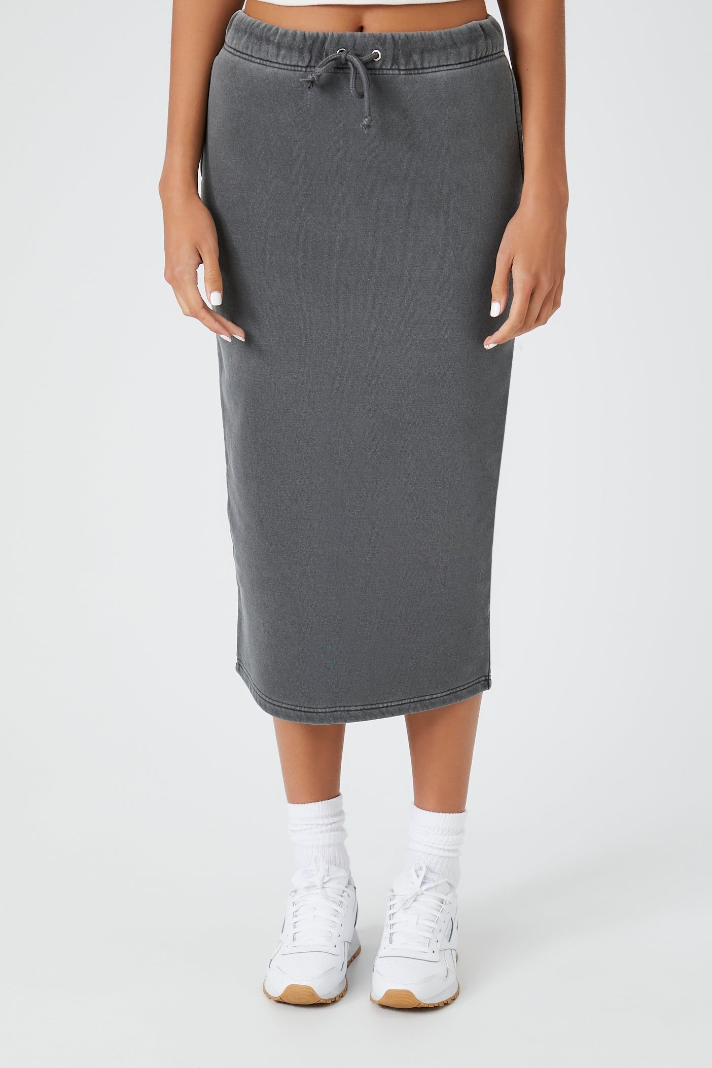 Fleece Mineral Wash Midi Skirt sold by Urban Planet product image thumbnail 7
