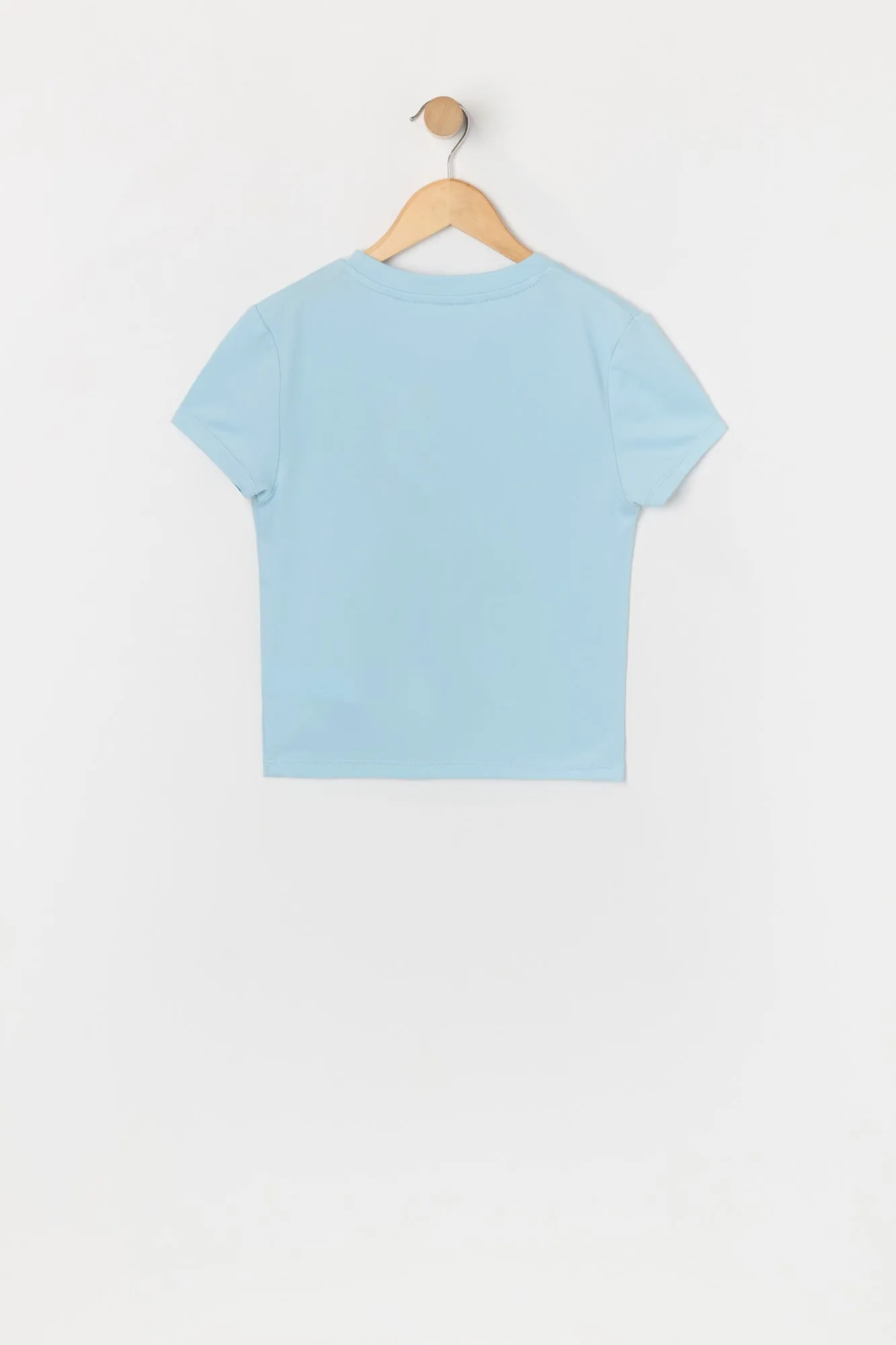 T-shirt à imprimé Papillon avec pierres du Rhin pour fille sold by Urban Planet product image thumbnail 2