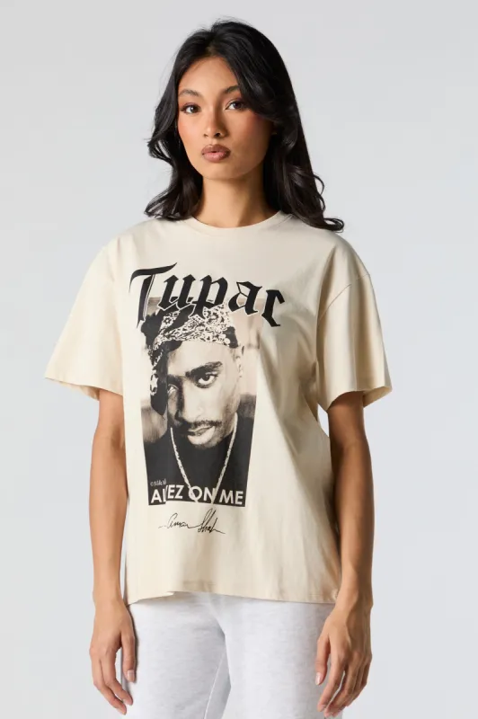 Tupac Graphic Boyfriend T-Shirt sold by Urban Planet