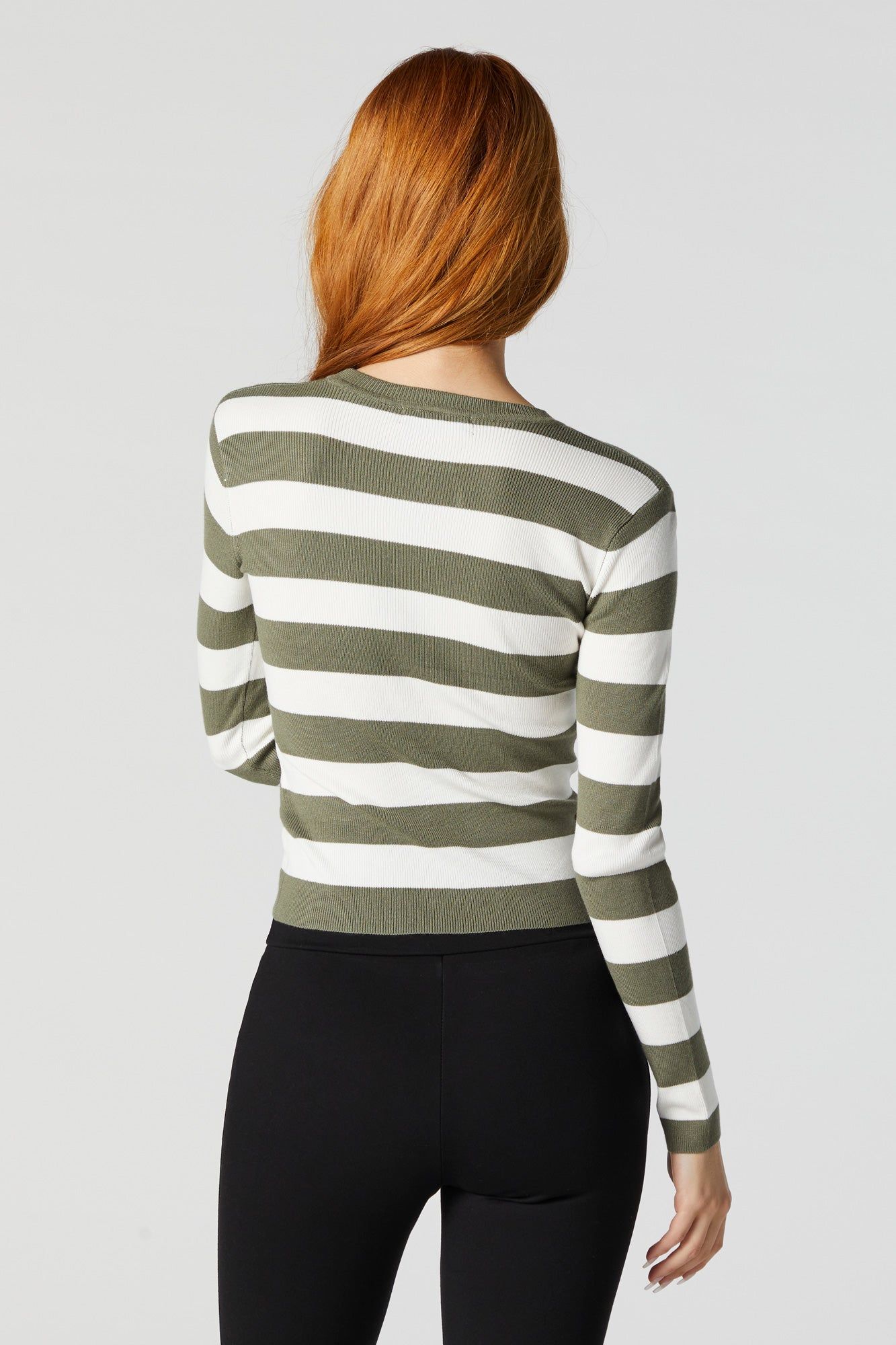 Wide Striped Ribbed Long Sleeve Top sold by Urban Planet product image thumbnail 5