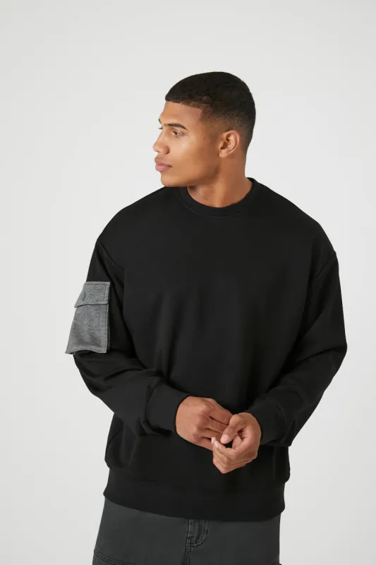 Pocket Crewneck Sweatshirt sold by Urban Planet