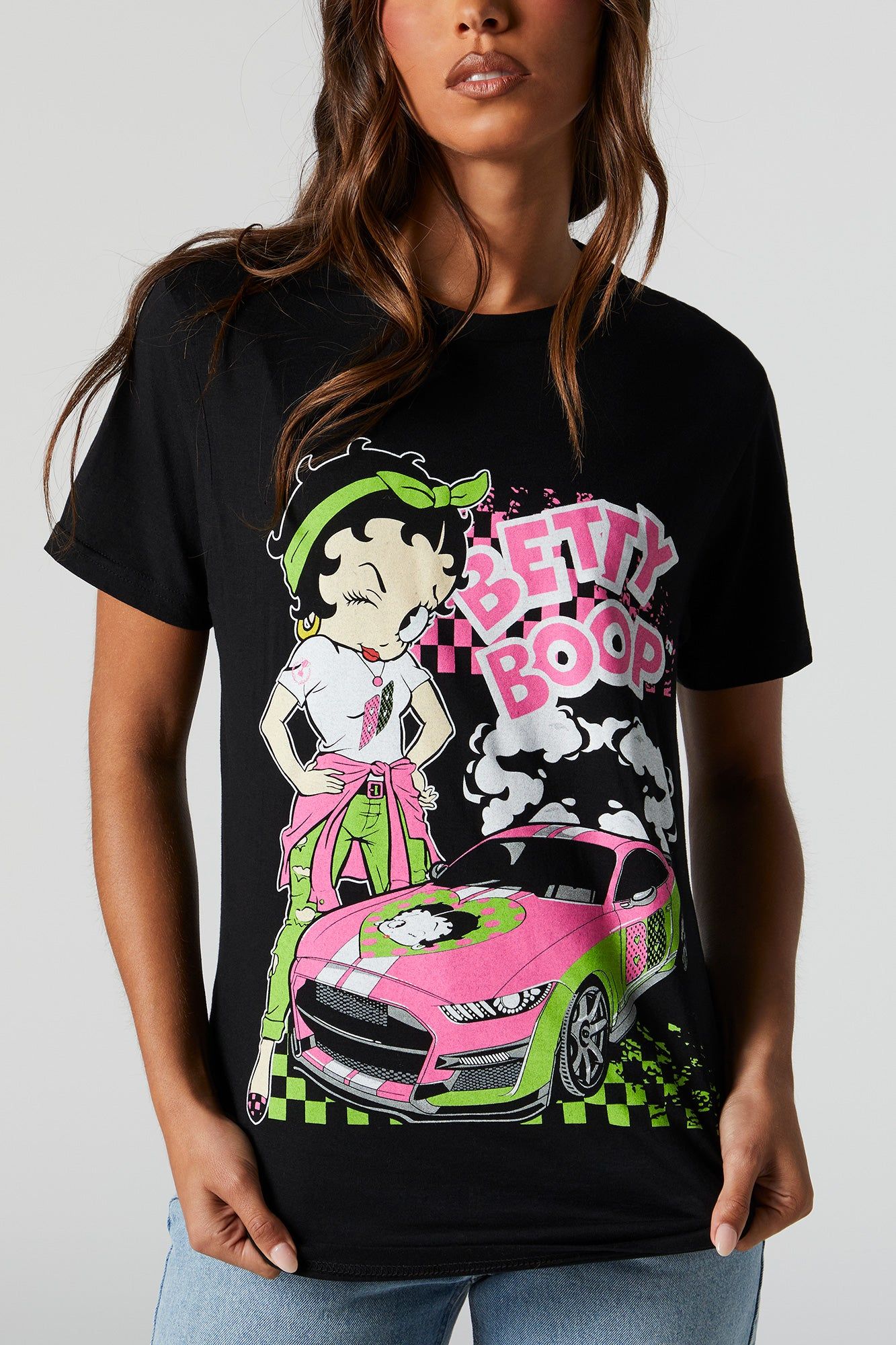 Betty Boop Graphic Boyfriend T-Shirt sold by Urban Planet product image thumbnail 2