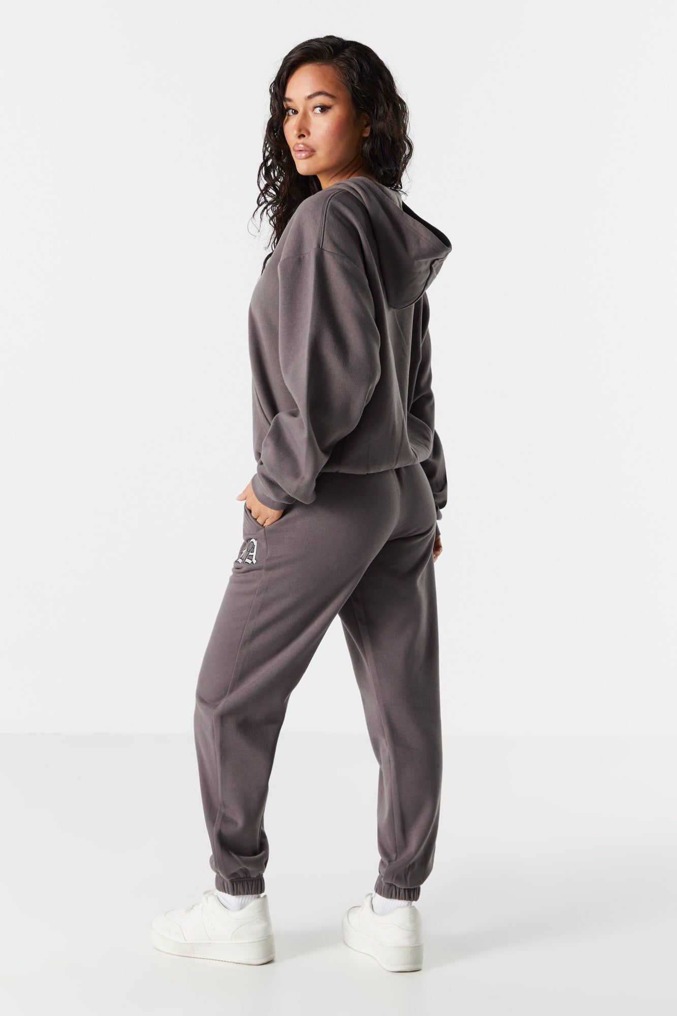 LA Embroidered Fleece Everyday Jogger sold by Urban Planet product image thumbnail 3