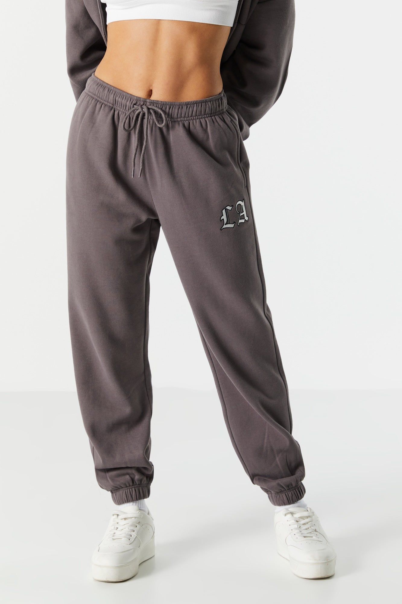 LA Embroidered Fleece Everyday Jogger sold by Urban Planet product image thumbnail 2