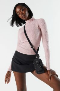 Ribbed Knit Cropped Turtleneck sold by Urban Planet