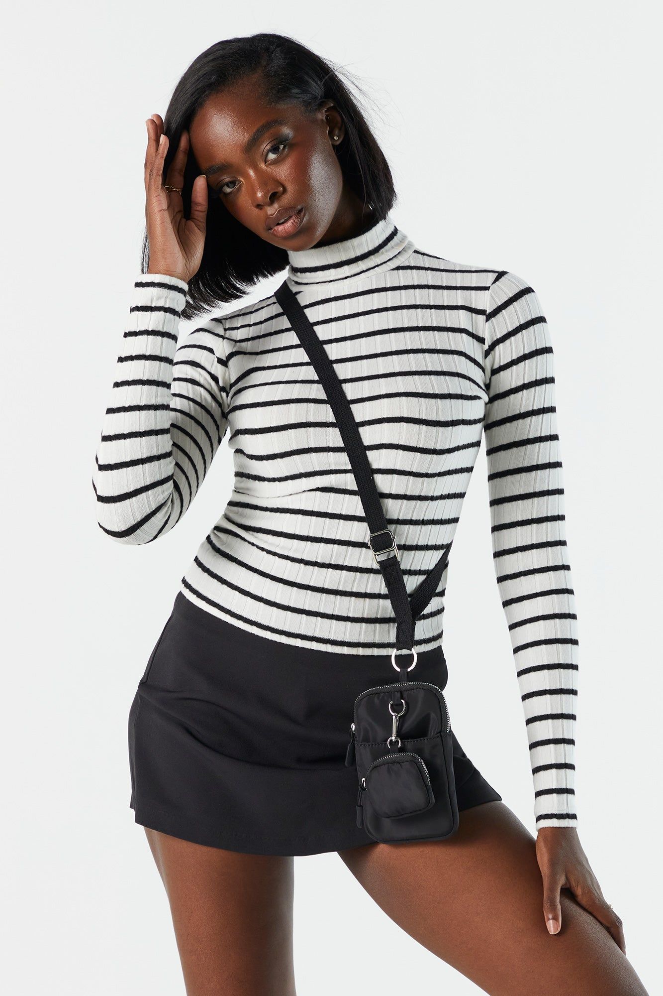 Ribbed Knit Cropped Turtleneck sold by Urban Planet