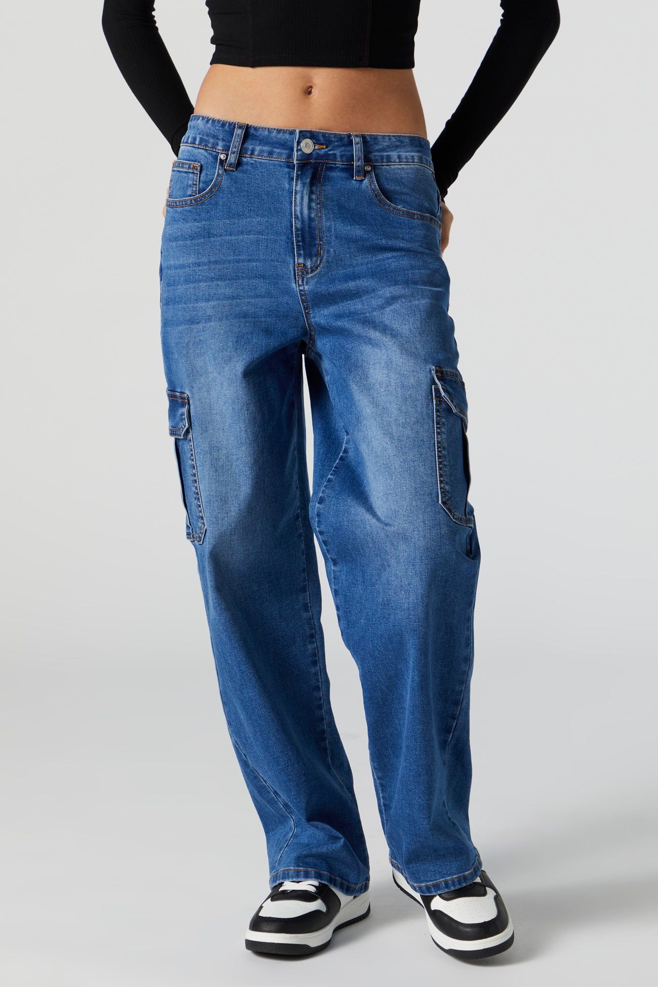Light Wash Cargo Jean sold by Urban Planet product image thumbnail 6